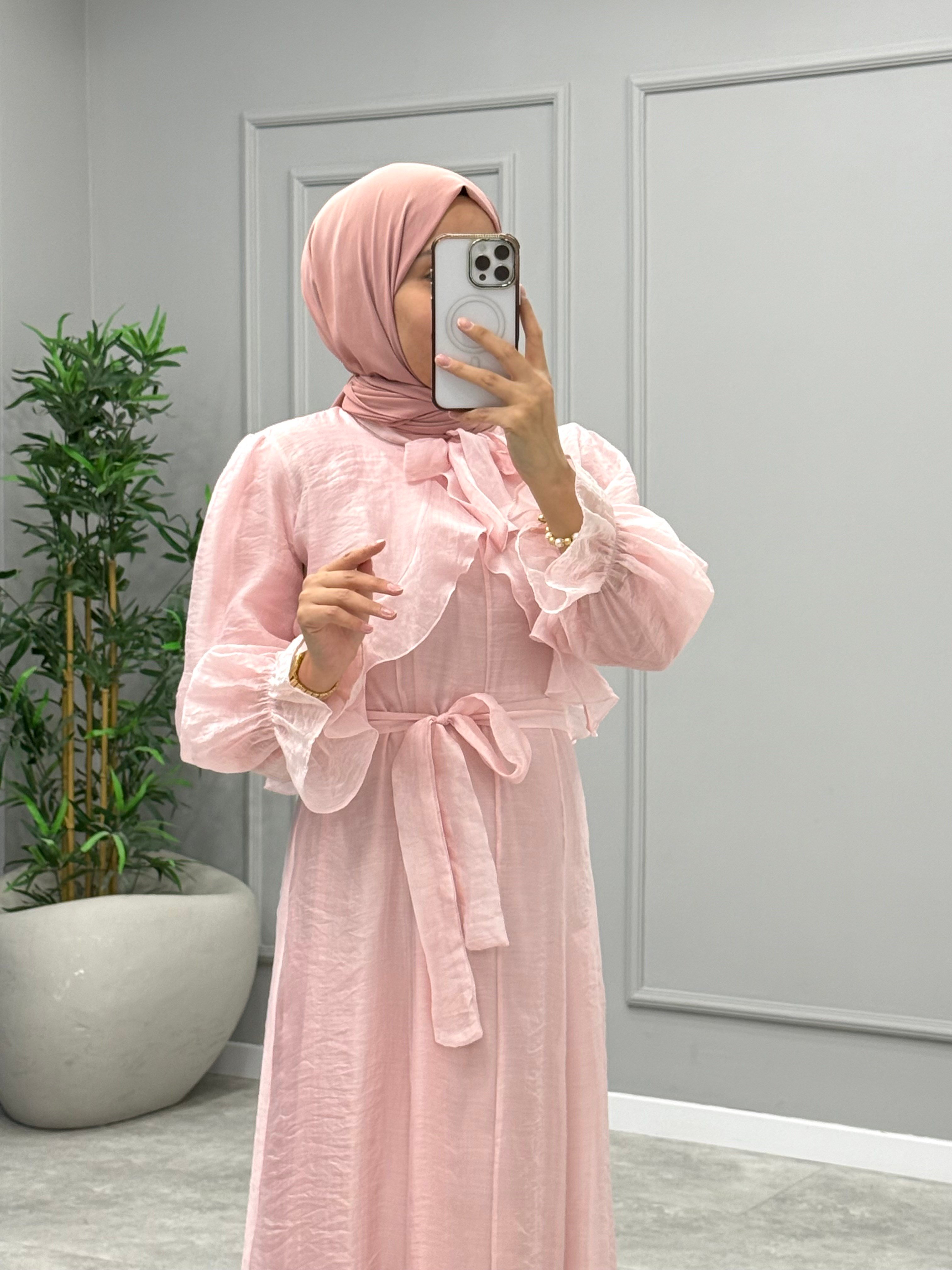 Candy Bolerolu Elbise -Pembe