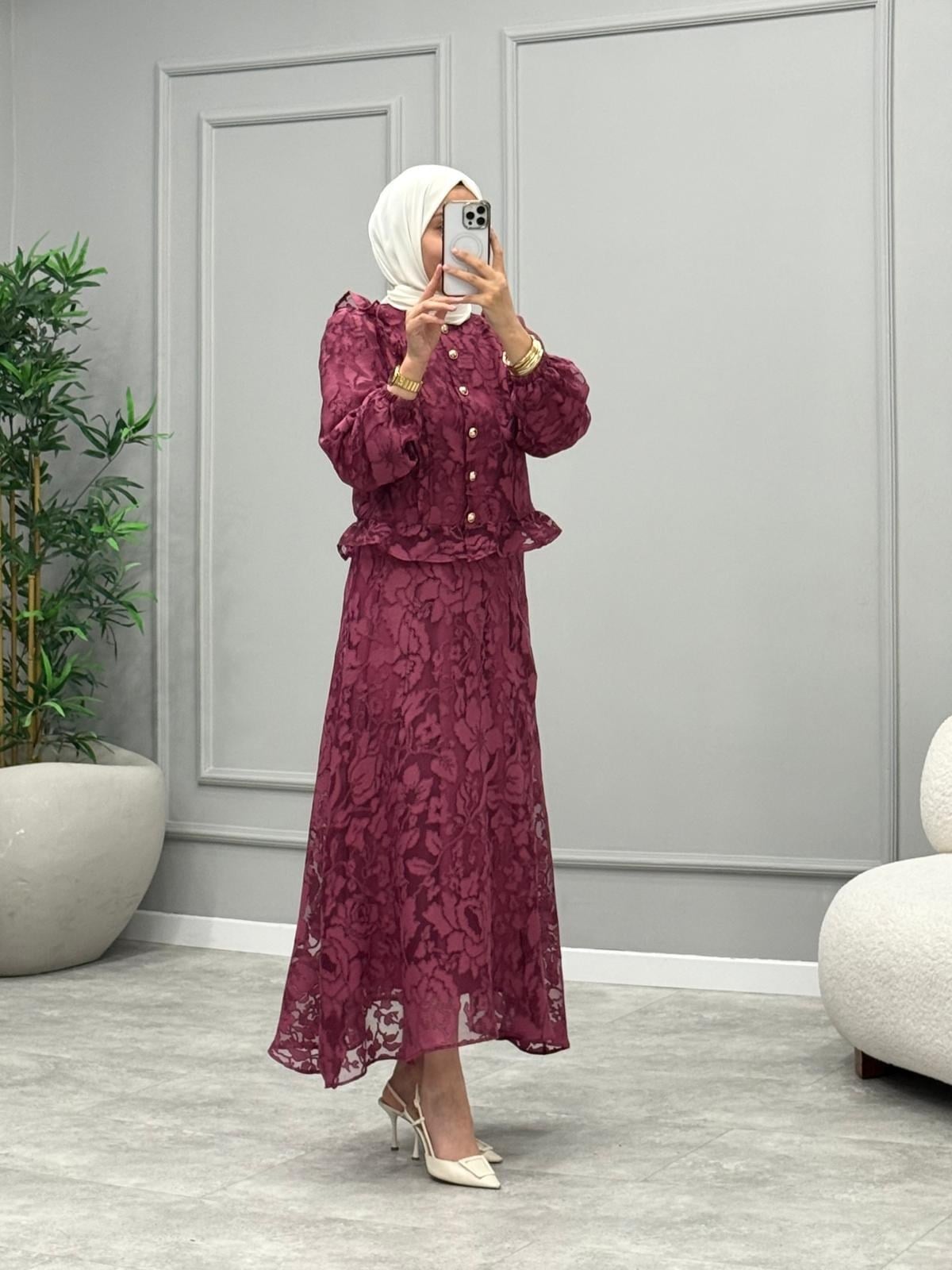 Julia Brode Takım -Bordo