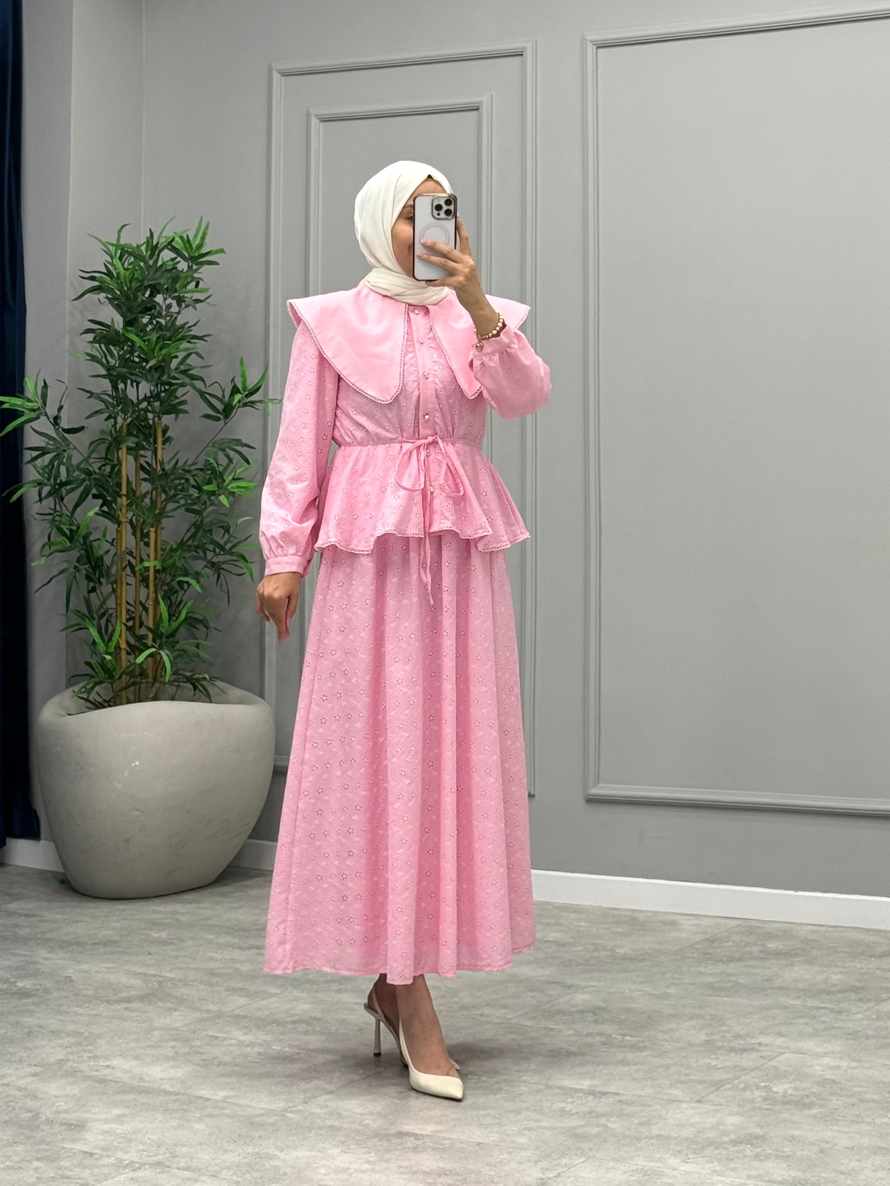 Nora Brode Takım -Pembe