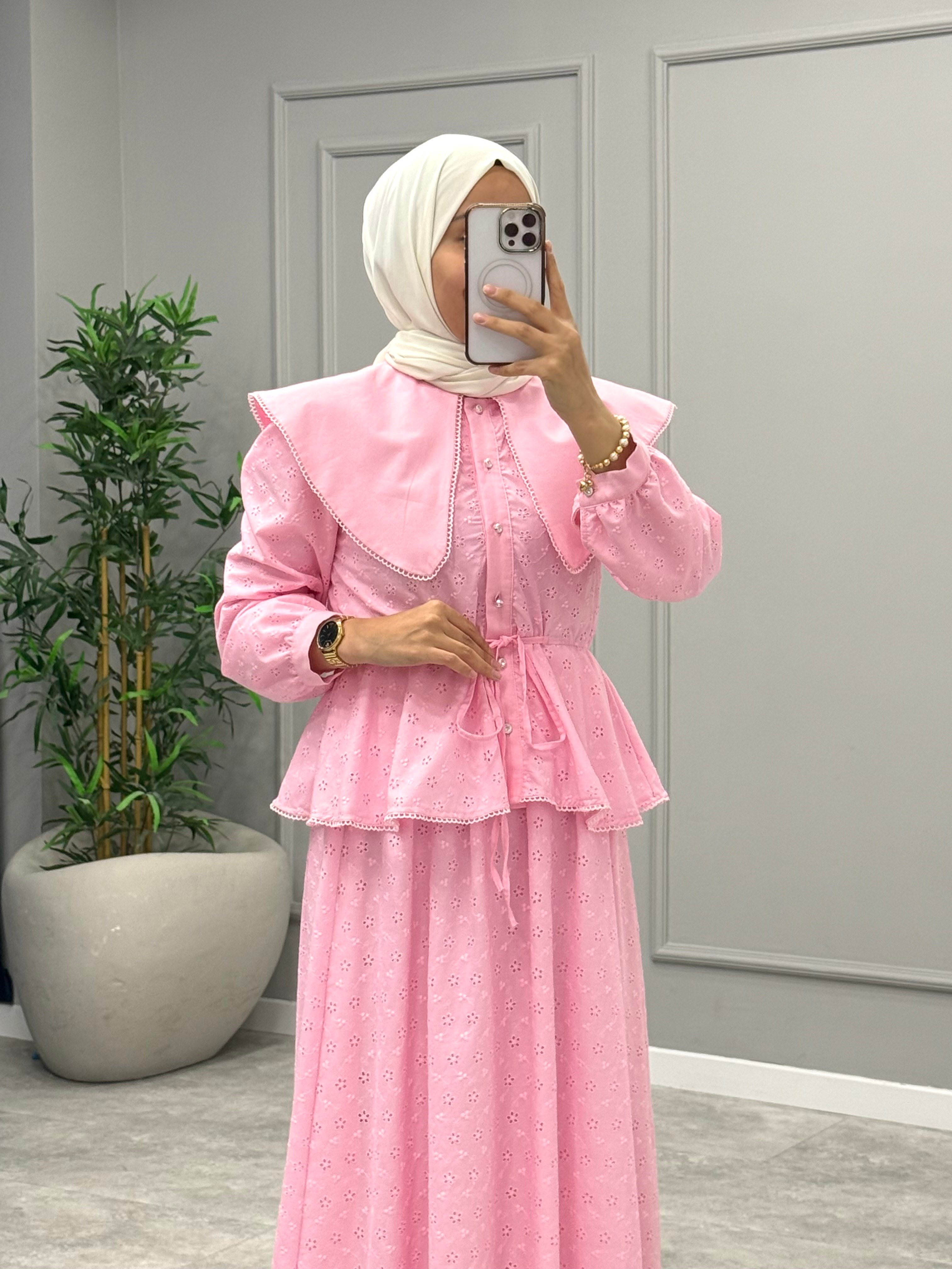 Nora Brode Takım -Pembe
