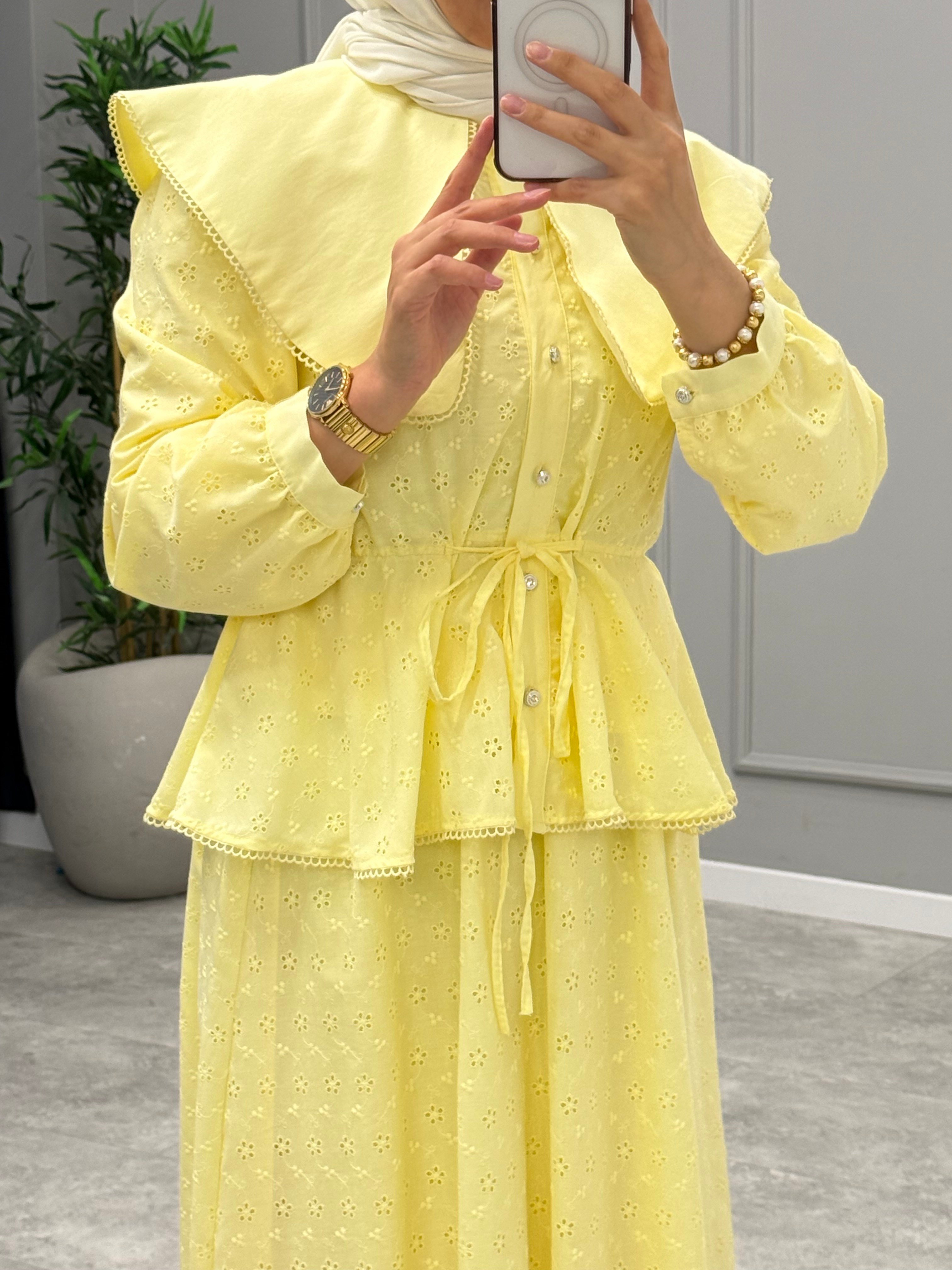 Nora Brode Takım -Sarı