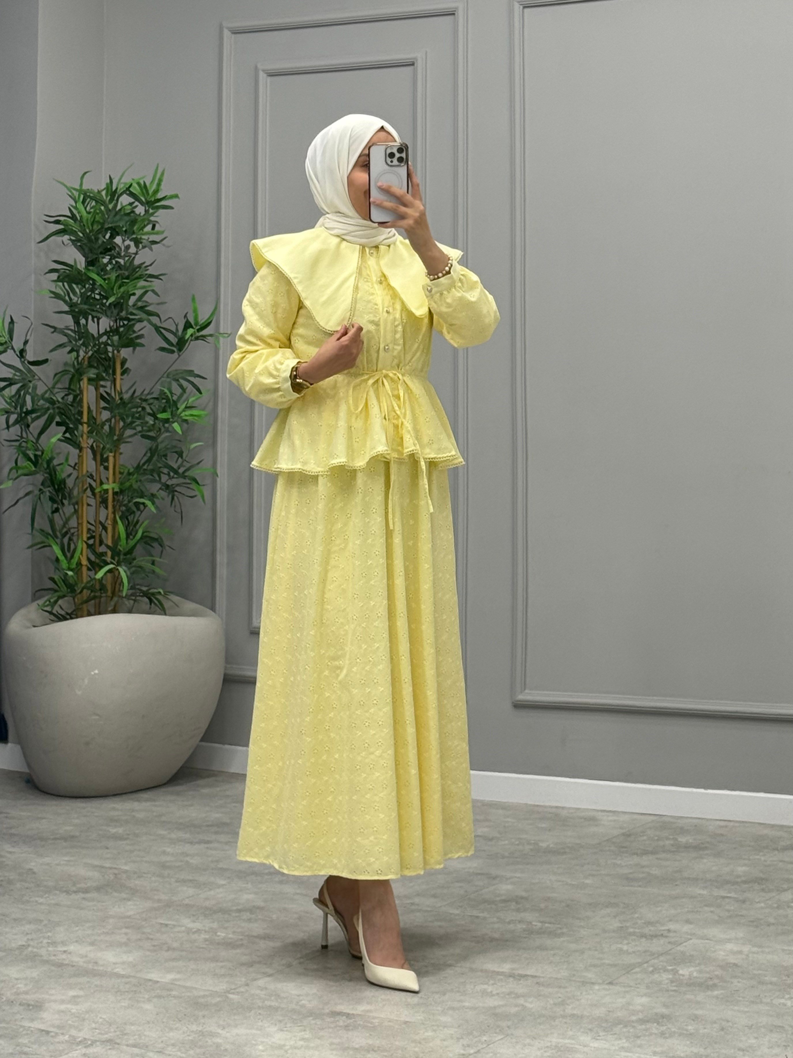 Nora Brode Takım -Sarı