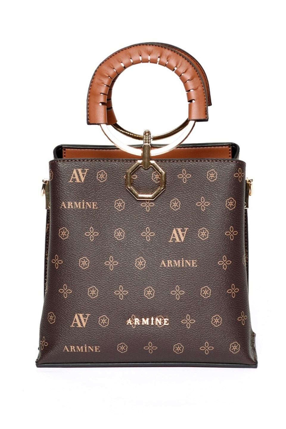 Armine Kahverengi Baskılı Çanta 260