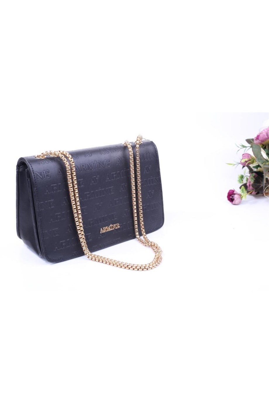 Armine Lacivert Monogram Çanta 317