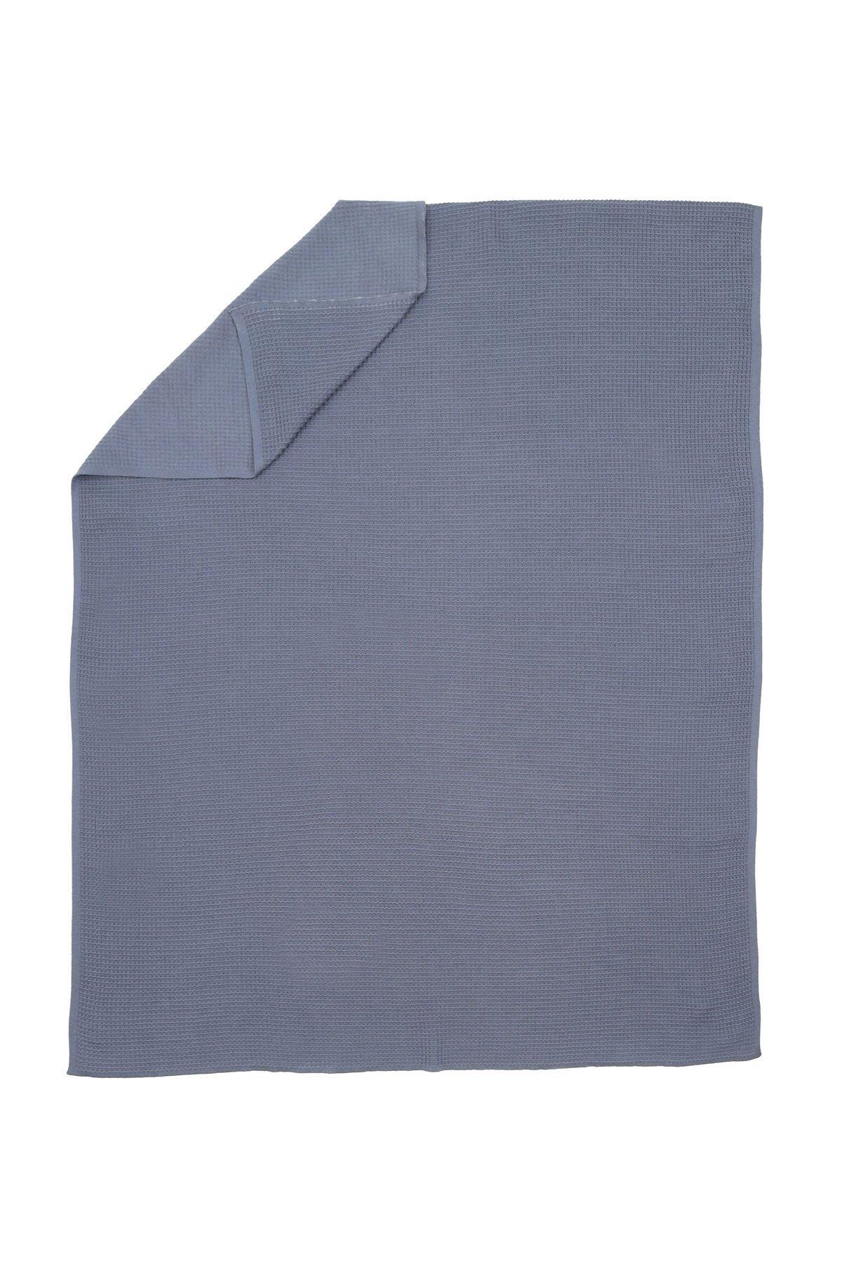 Baboo Waffle Battaniye-Mavi