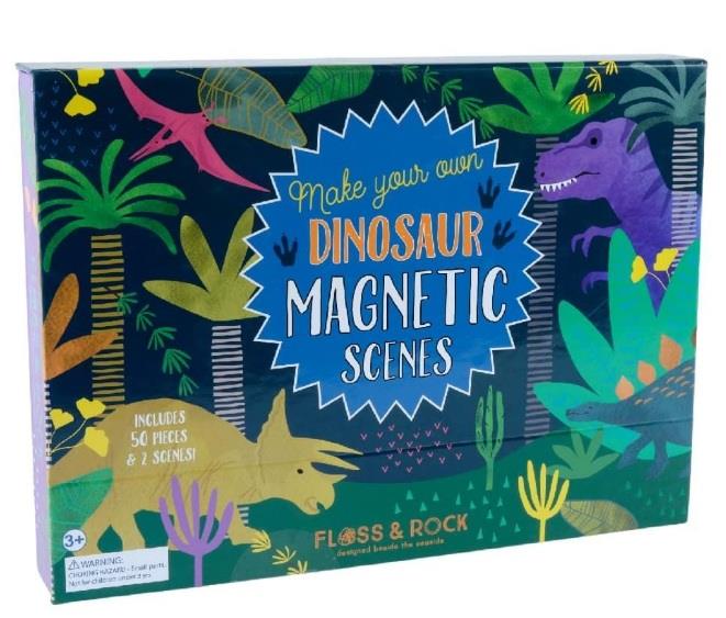 FLOSS & ROCK Mıknatıslı Oyun Sahneleri//Dinosaur