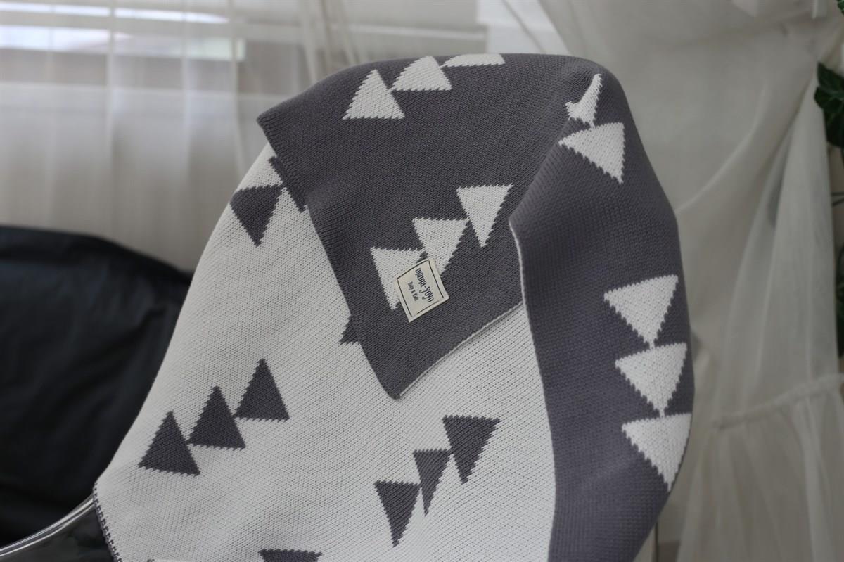 Mama Yoyo Directions Çift Taraflı Triko Battaniye