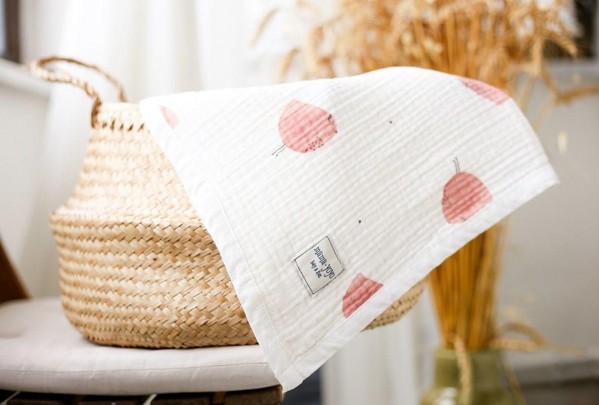 Mama Yoyo Organik 4 Kat Müslin Bebek Battaniyesi - Big Bird