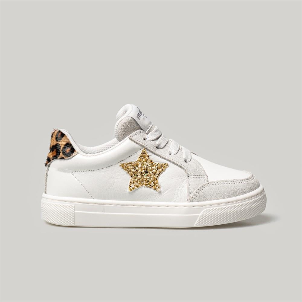 Merli&Rose Star Deri Sneaker | Gold-Leopar