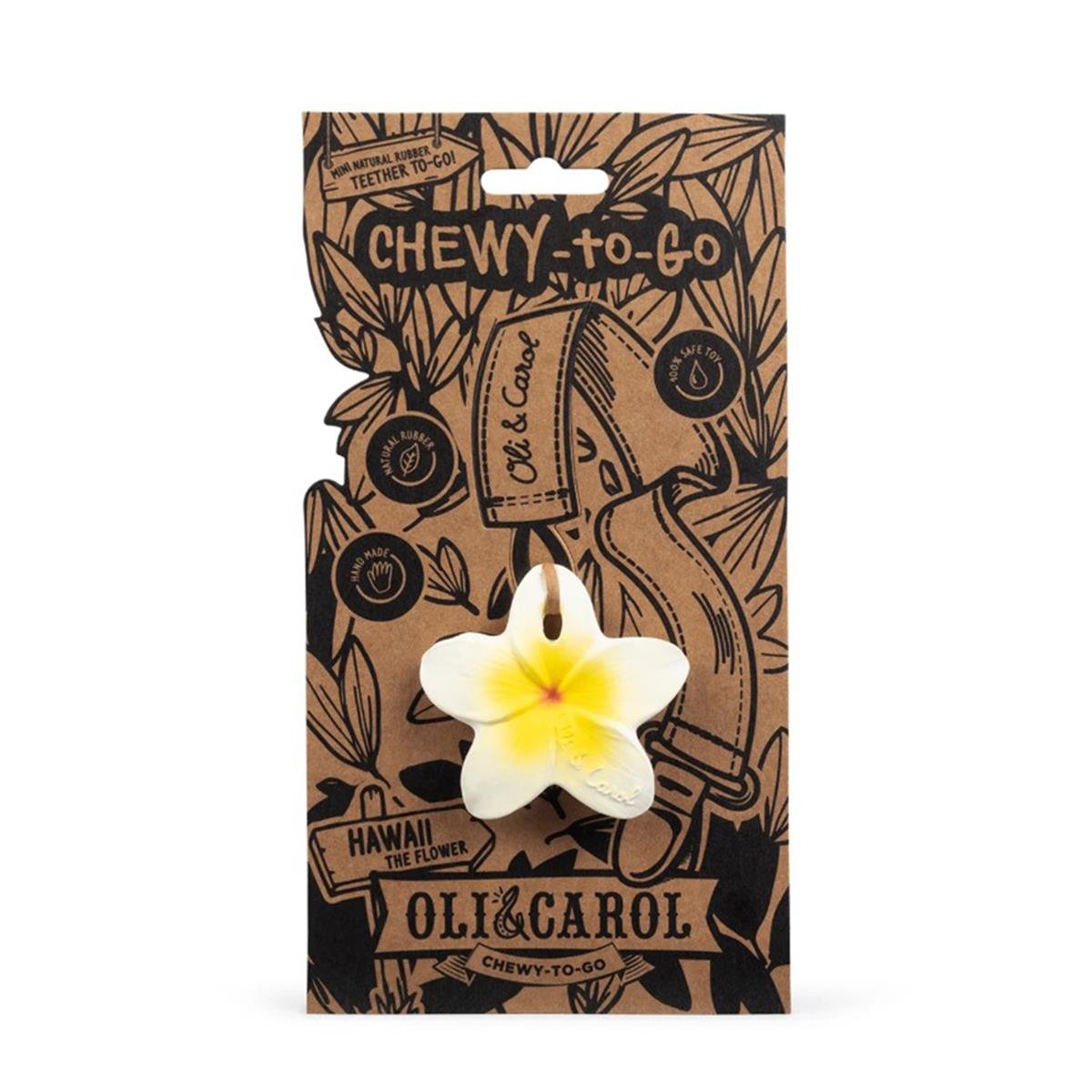 Oli&Carol Hawaii Çiçeği Şeklinde Doğal Diş Kaşıyıcı