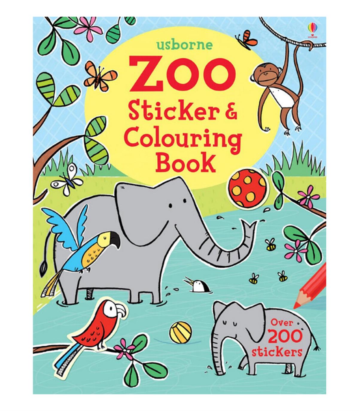 USB - Zoo Sticker & Colouring Book