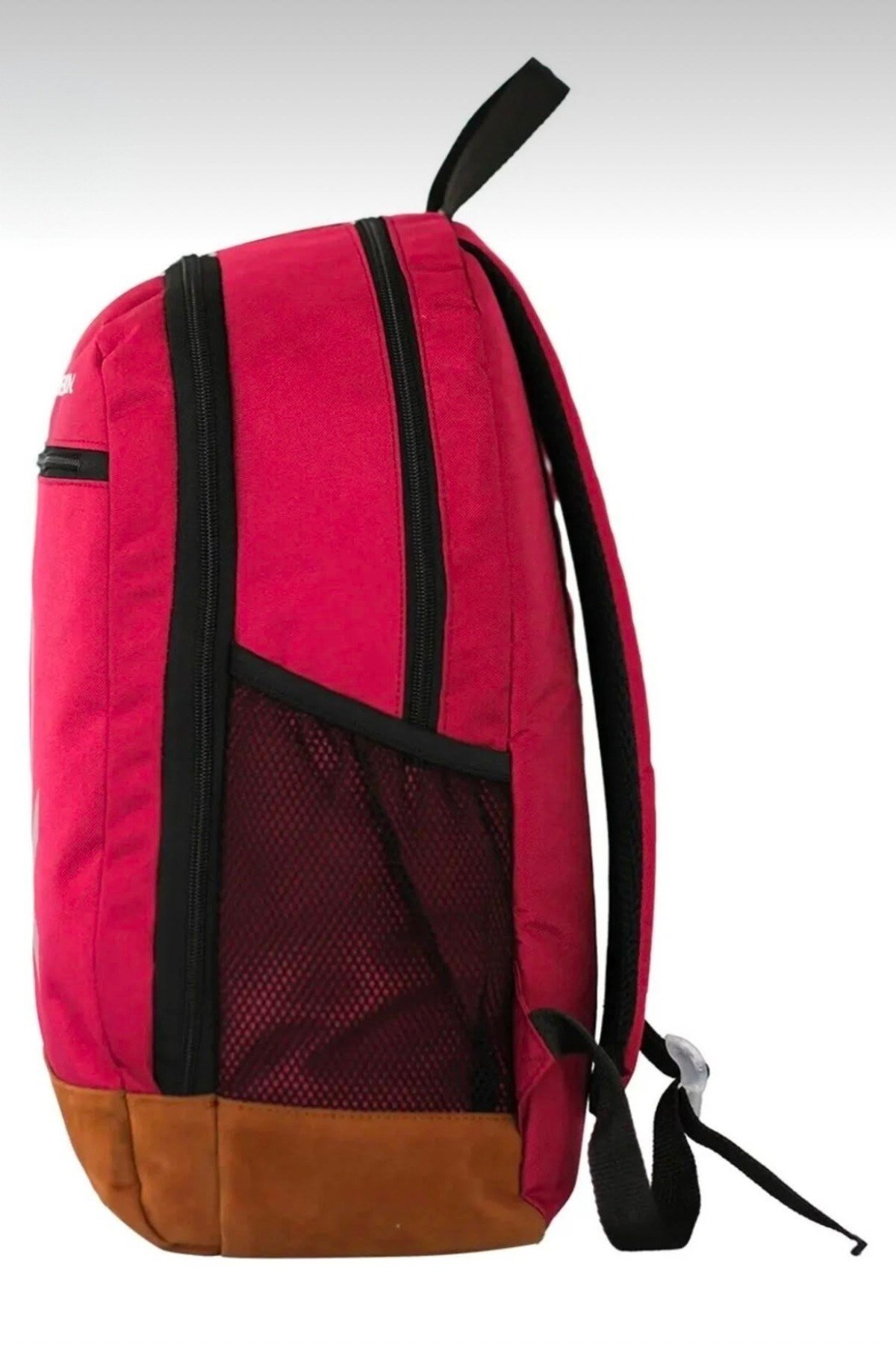 Benetton Unisex Süet Kaplamalı Fonksiyonel Sırt Çantası Bordo