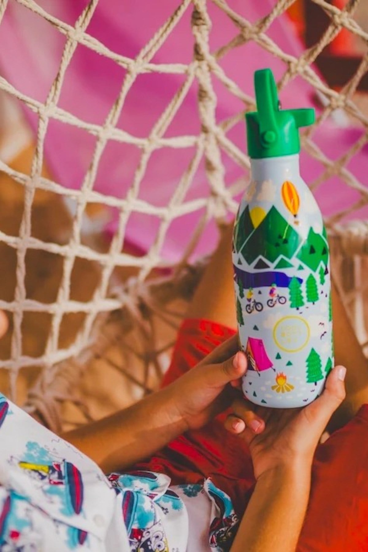 Cool Bottles Erkek Çocuk 500 ml OUTDOOR ADVENTURE Bottle Yeşil