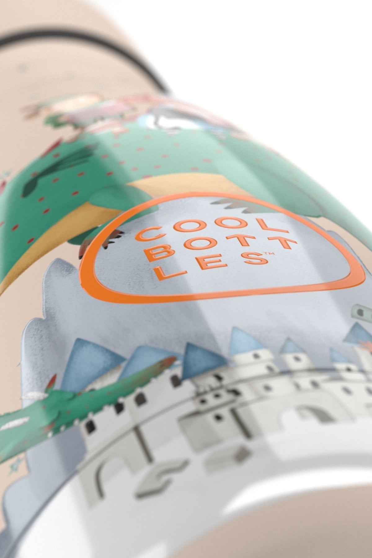 Cool Bottles Kız Çocuk 350 ml DRAGON DREAMS Bottle Bej