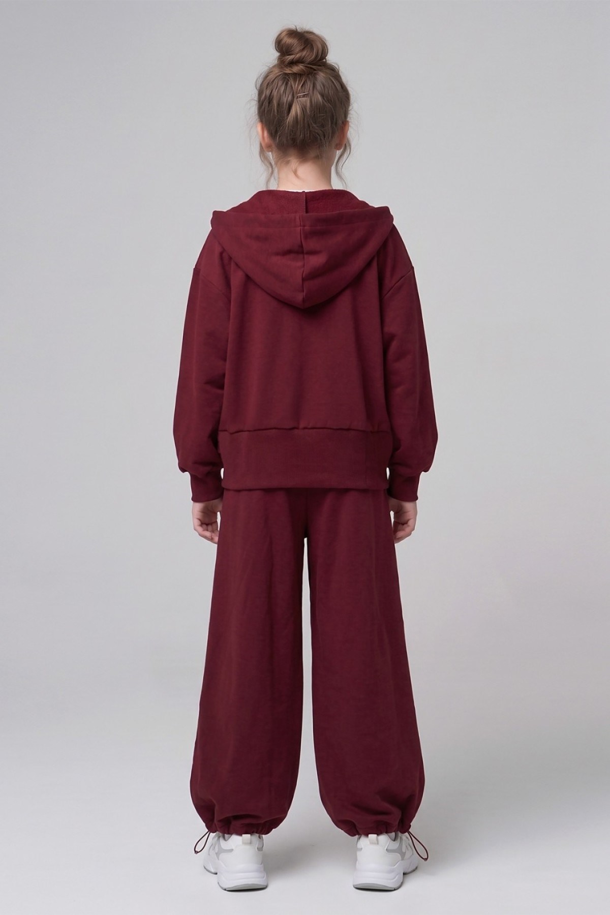 Dmb Kız Çocuk 9-14 Yaş Pileli Jogger Eşofman Altı Bordo