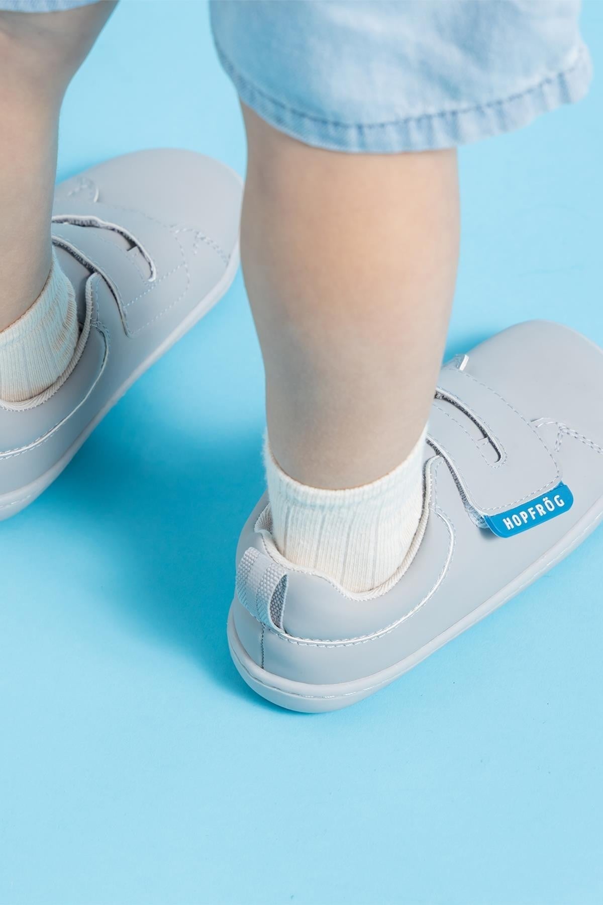 Hopfrög Unisex Smart Walker Casual Çocuk Ayakkabı Gri