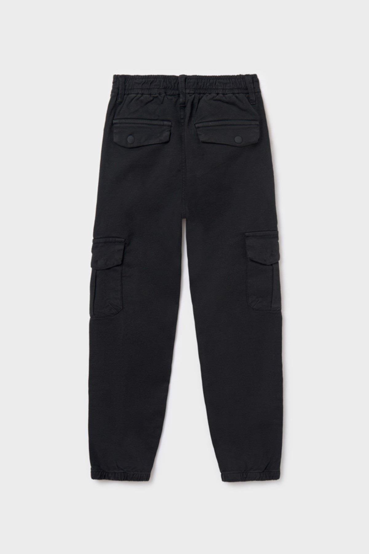 Mayoral 8-18 Yaş Kargo Cep Jogger Pantolon Siyah