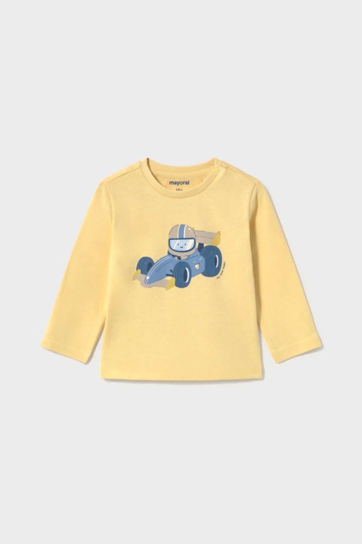 Mayoral Erkek Bebek 1-4 Yaş Baskılı İnce Uzun Kol T-shirt Sarı