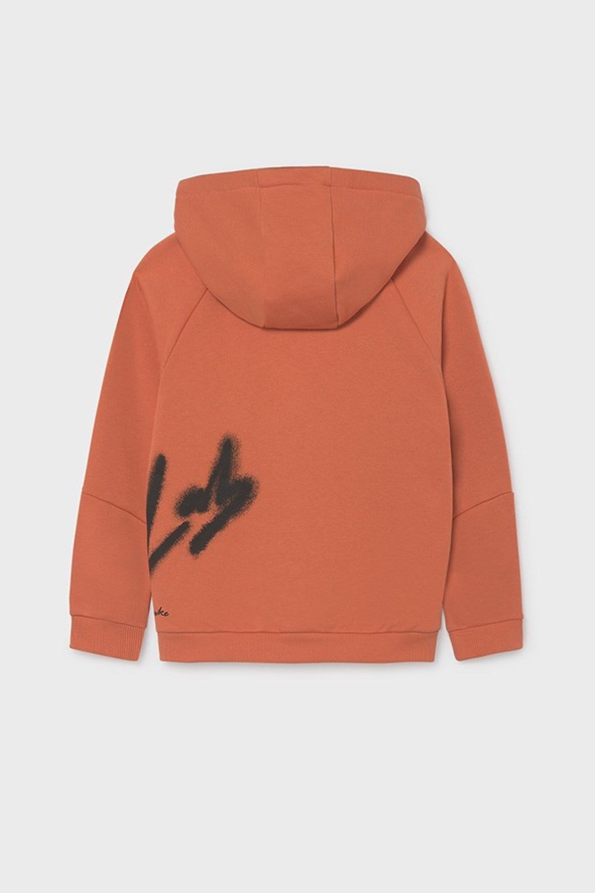 Mayoral Erkek Çocuk 10-16 Yaş Desenli Kapüşonlu Sweatshirt Turuncu