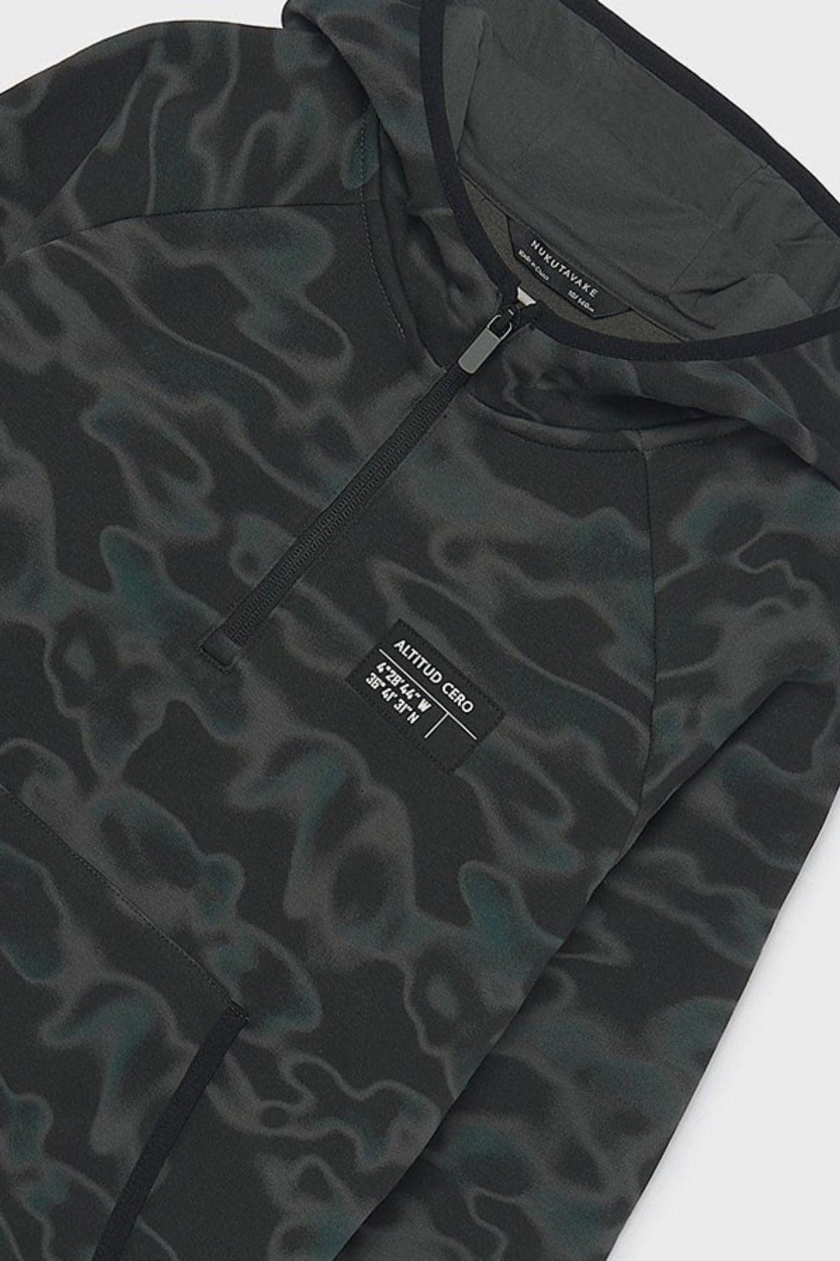 Mayoral Erkek Çocuk 10-16 Yaş Kamuflaj Desenli Sweatshirt Siyah
