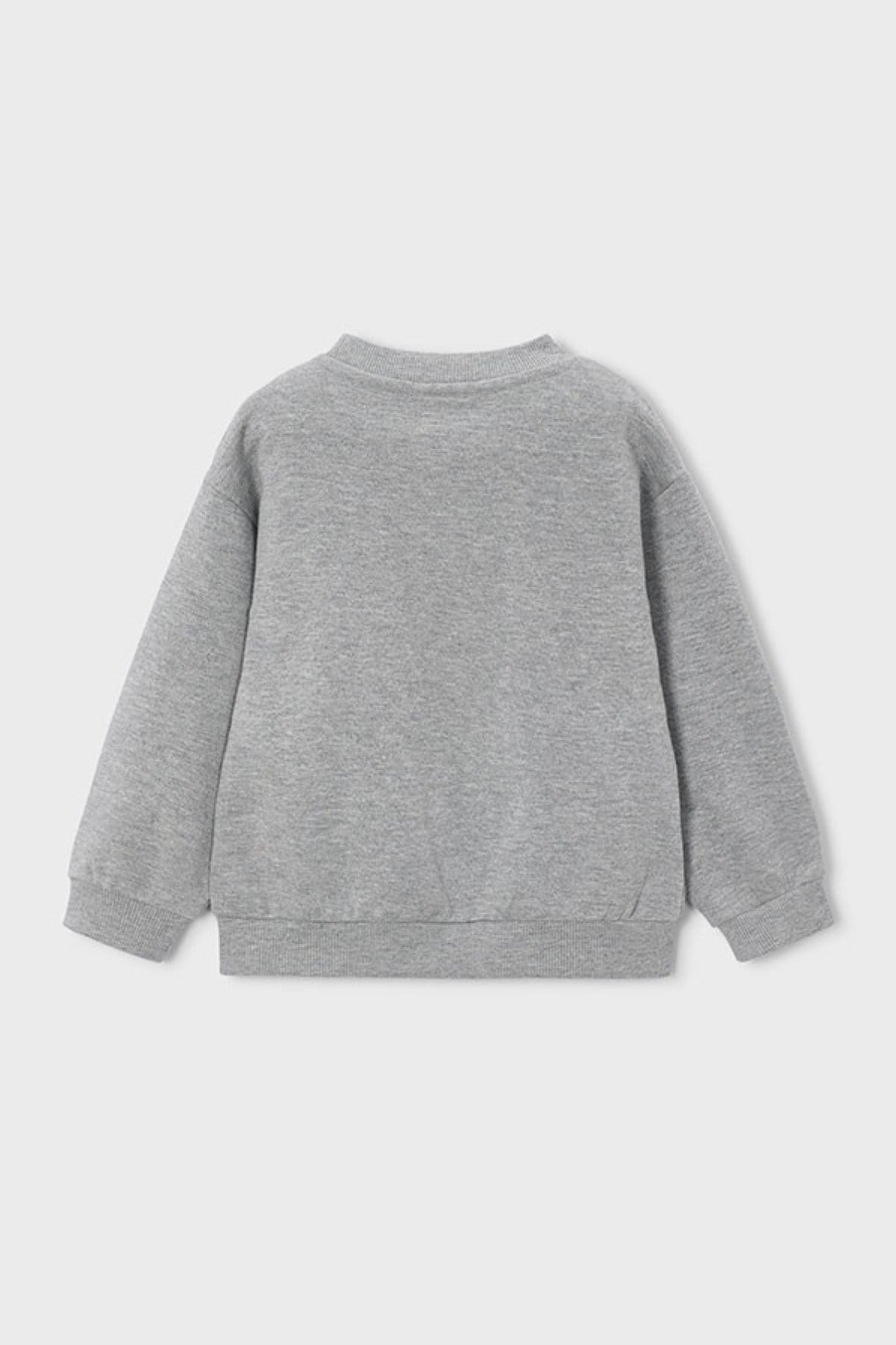 Mayoral Erkek Çocuk 3-9 Yaş Dino Baskılı Cepli Sweatshirt Gri