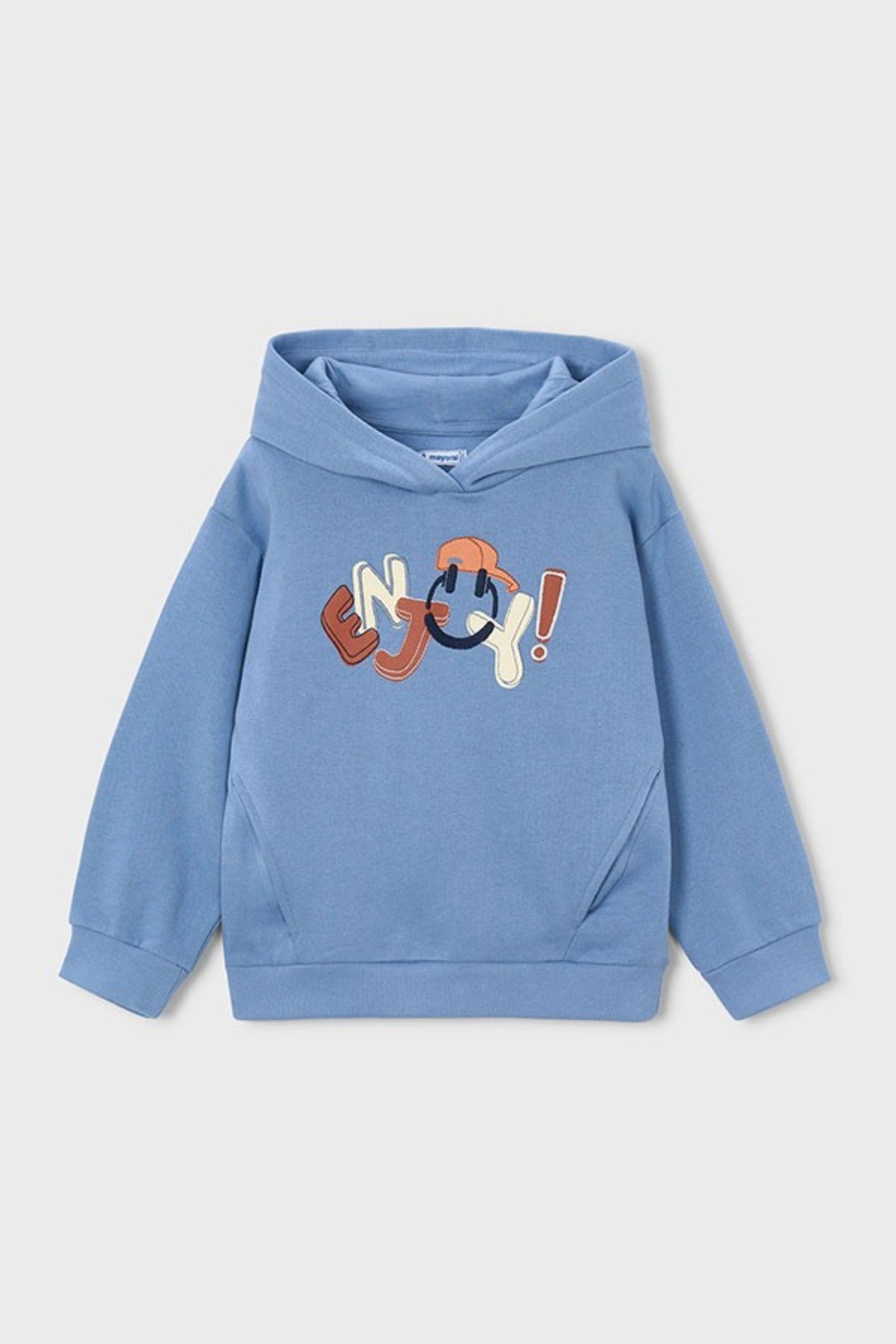 Mayoral Erkek Çocuk 3-9 Yaş Enjoy Nakışlı Sweatshirt Mavi
