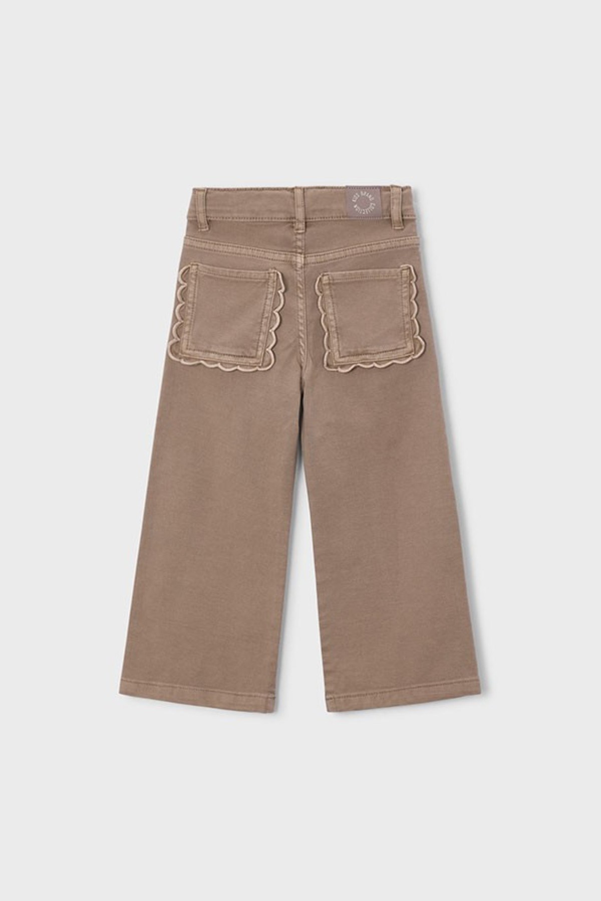 Mayoral Kız Çocuk 3-9 Yaş Cep Detaylı Denim Pantolon Bej