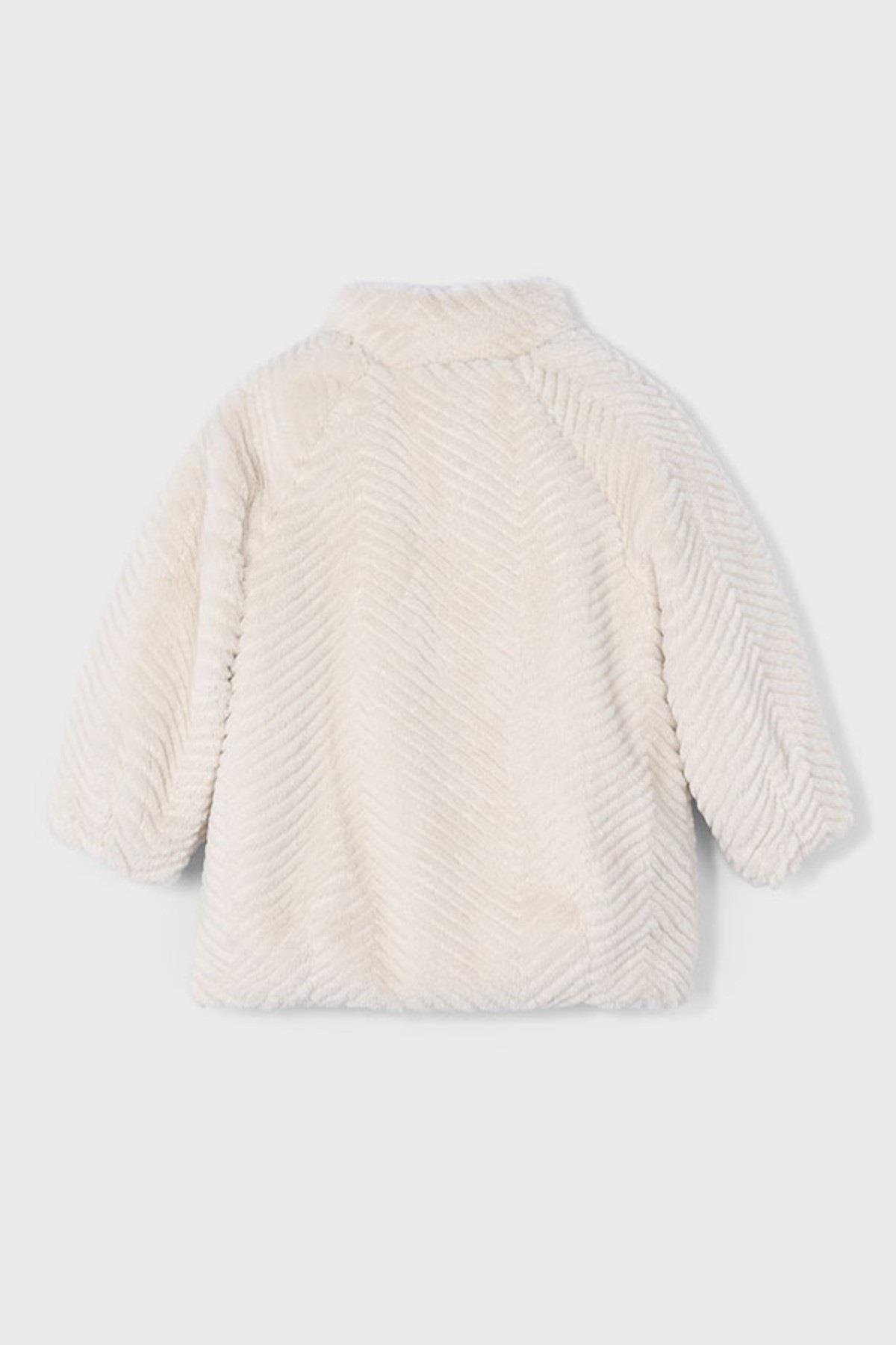 Mayoral Kız Çocuk 4-9 Yaş Peluş Mont Krem