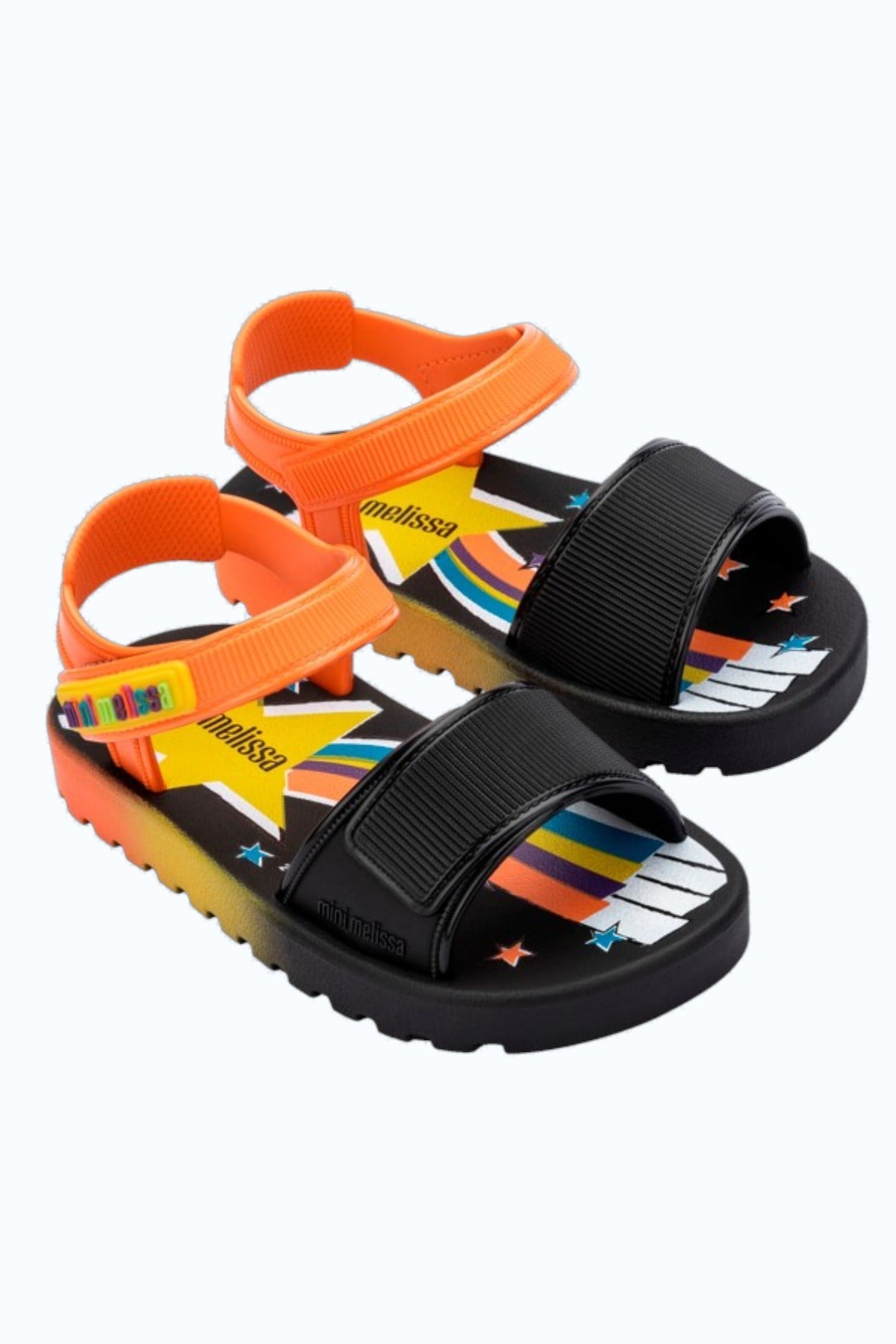 Mini Melissa Erkek Bebek 22-30 Numara Colors BB Sandalet Siyah