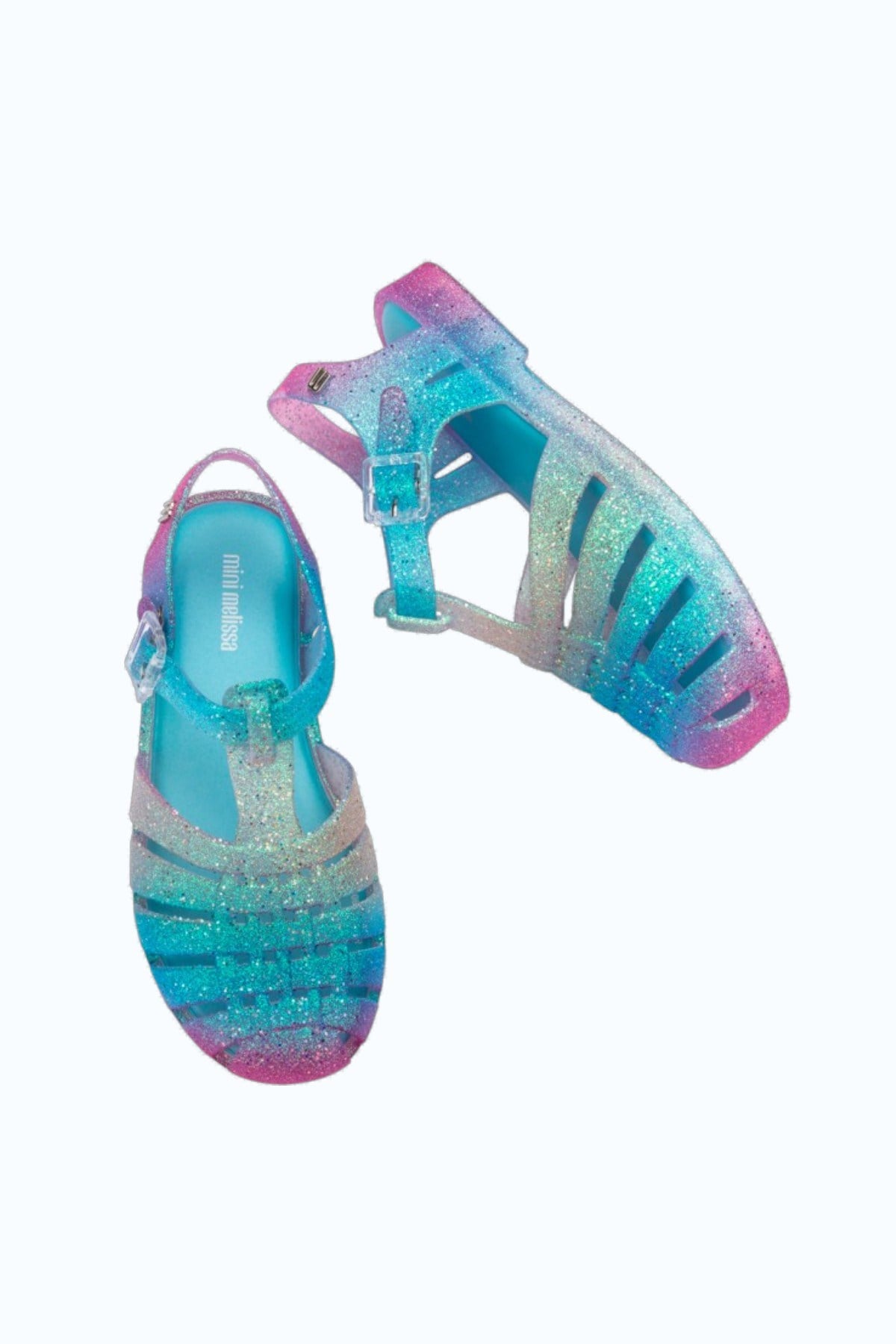 Mini Melissa Kız Çocuk 28-34 Numara POSSESSION GLITTER Sandalet Mavi