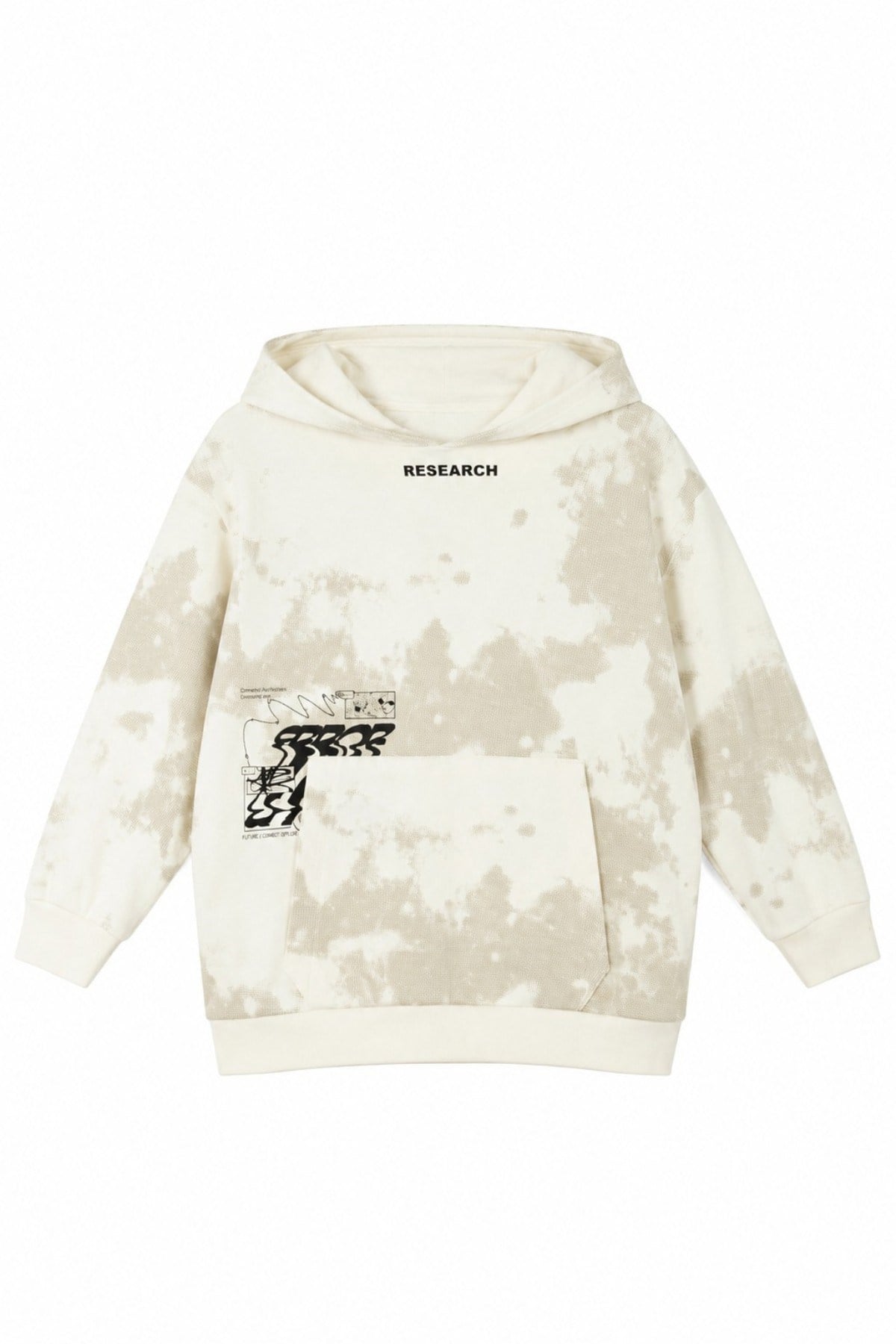 Nk Kids Erkek Çocuk 8-14 Yaş Kapüşonlu Sweatshirt Krem