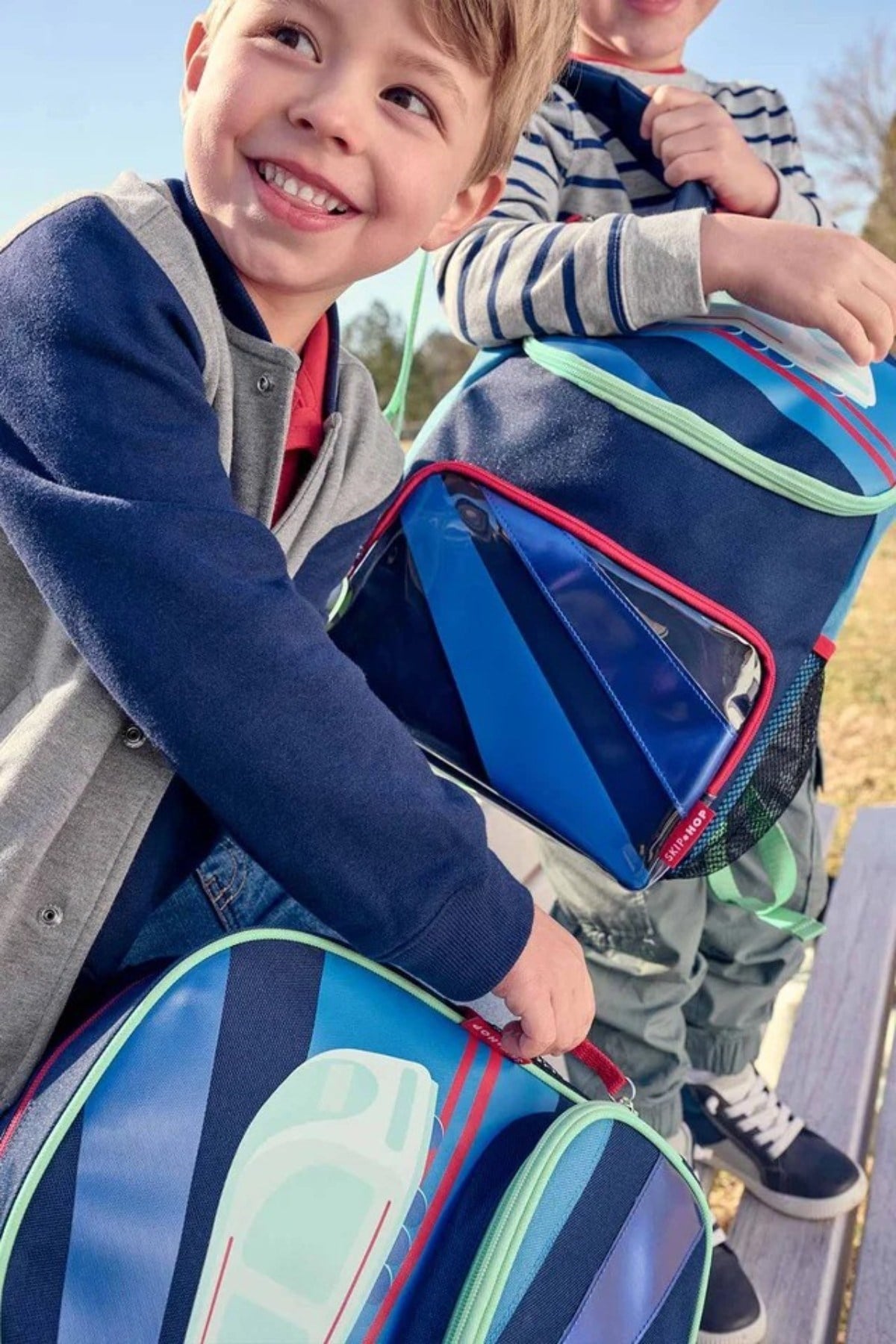 Skip Hop Erkek Çocuk Spark Style Küçük Boy Sırt Çantası Tren Lacivert