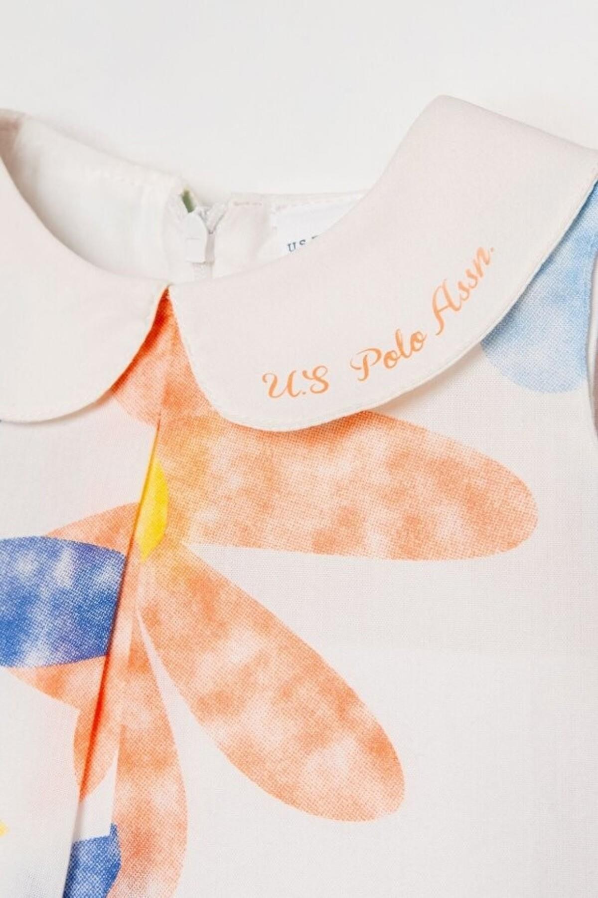 U.S. Polo Kız Bebek 6-36 Ay Çiçek Desenli Elbise Renkli