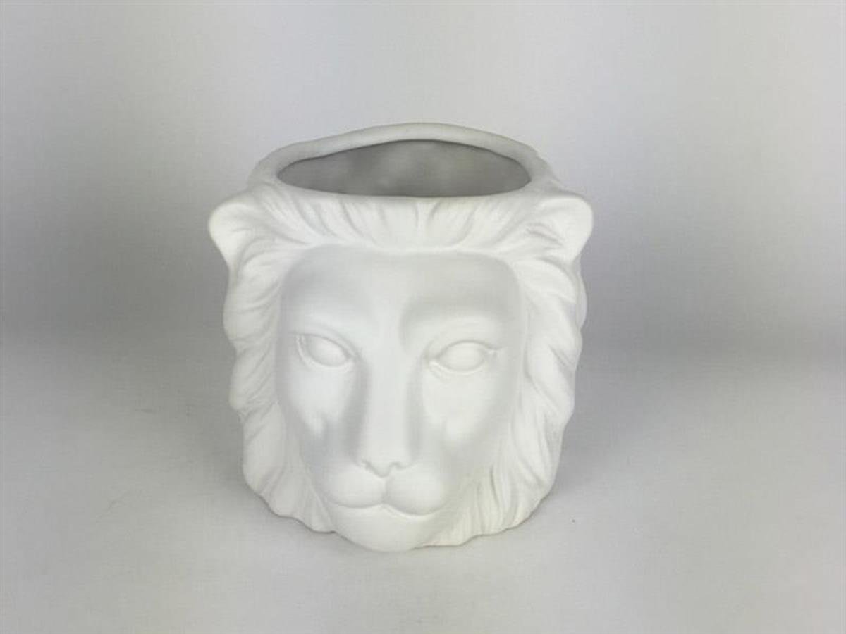 Design of LuxuryDESIGN OF LUXURYM-0036631JB-19101S LION FACE BEYAZ KUCUK BOY VAZO 14*12*12 CM (12) | designofluxury.com.tr 1JB-19101S LION FACE BEYAZ KUCUK BOY VAZO 14*12*12 CM (12)