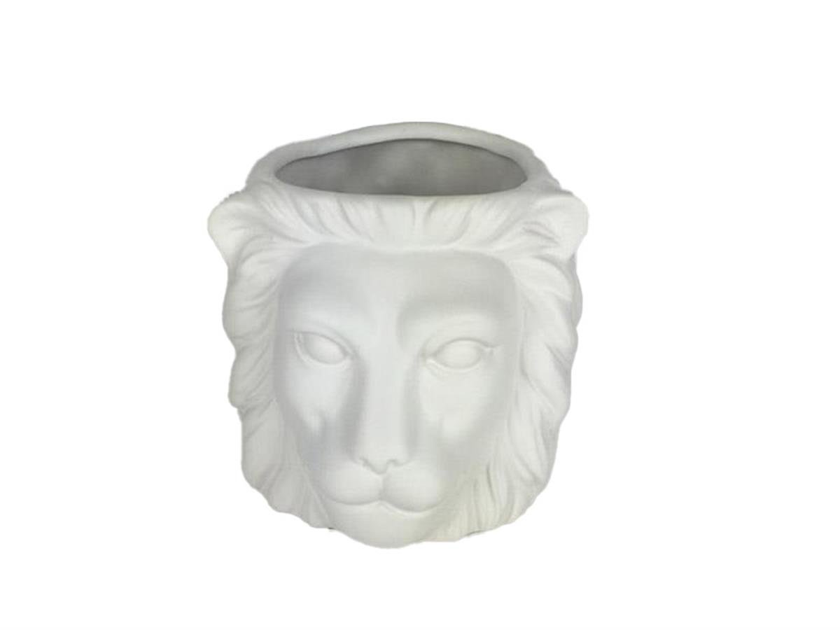 Design of LuxuryDESIGN OF LUXURYM-0036631JB-19101S LION FACE BEYAZ KUCUK BOY VAZO 14*12*12 CM (12) | designofluxury.com.tr 1JB-19101S LION FACE BEYAZ KUCUK BOY VAZO 14*12*12 CM (12)