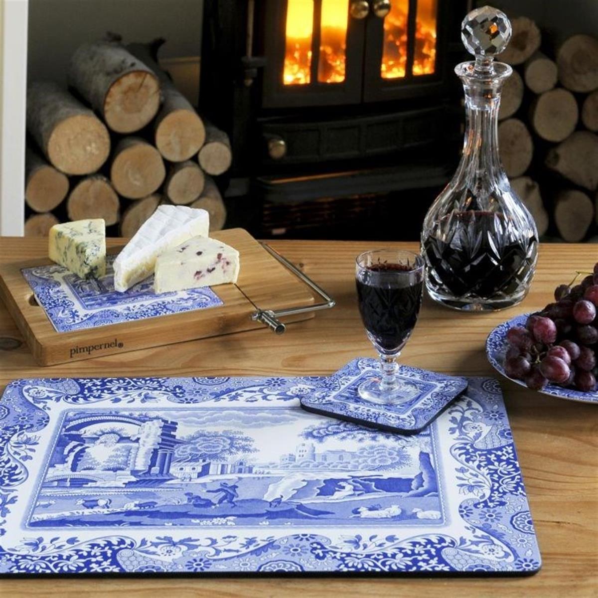 Design of LuxuryNORMALRW.X0010648337Blue Italian Amerikan Servis 4'lü