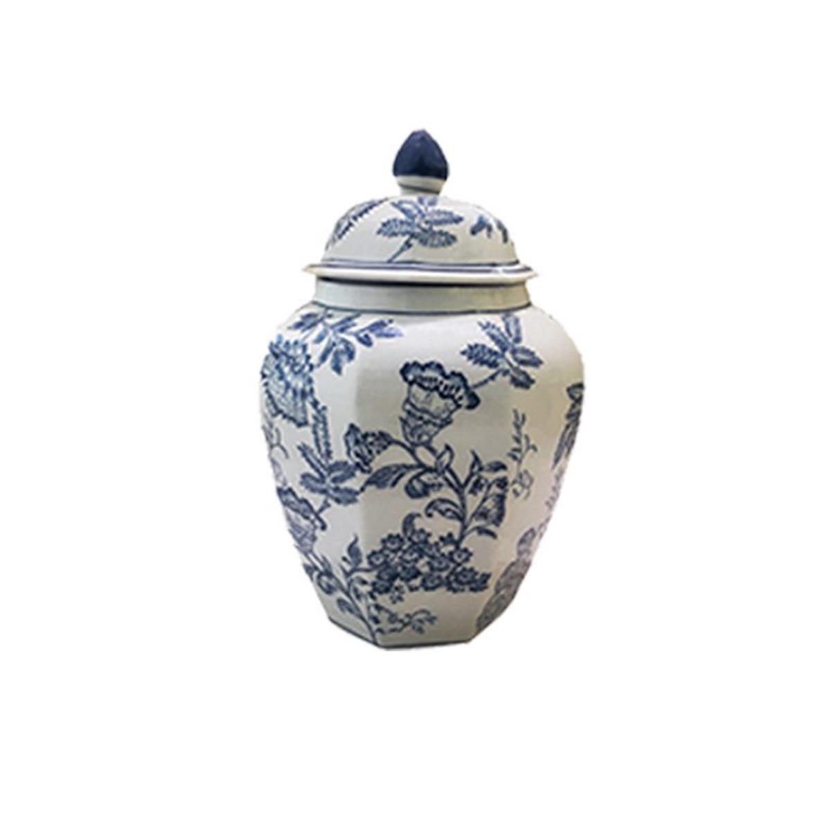 Design of LuxuryDESIGN OF LUXURYM-002442V-157C BLEU BLANC KAPAKLI VAZO K.BOY | designofluxury.com.tr V-157C BLEU BLANC KAPAKLI VAZO K.BOY