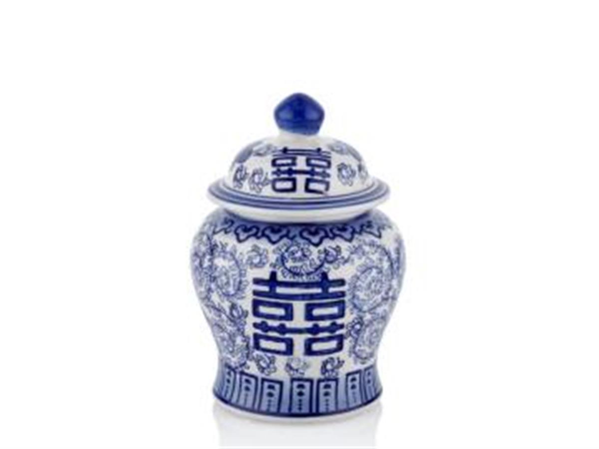 Design of LuxuryDESIGN OF LUXURYM-005125VENÜS 1CPY-4003 BLEU BLANC C 11,5*11,5*17 CM (20)