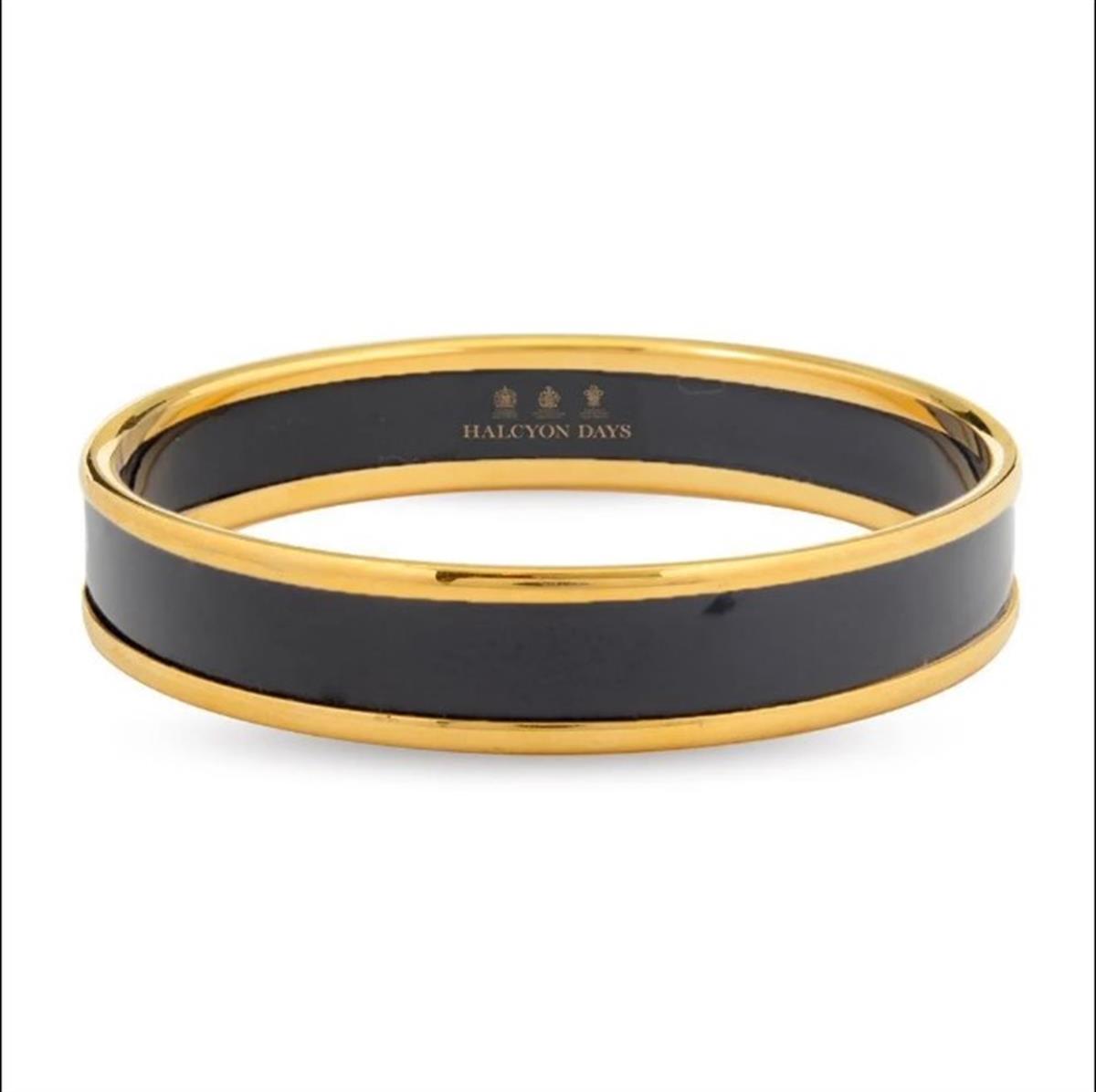 Design of LuxuryHALCYON DAYSPBPLA0210GSHALCYON DAYS 1cm Black - Gold - Small Bangle