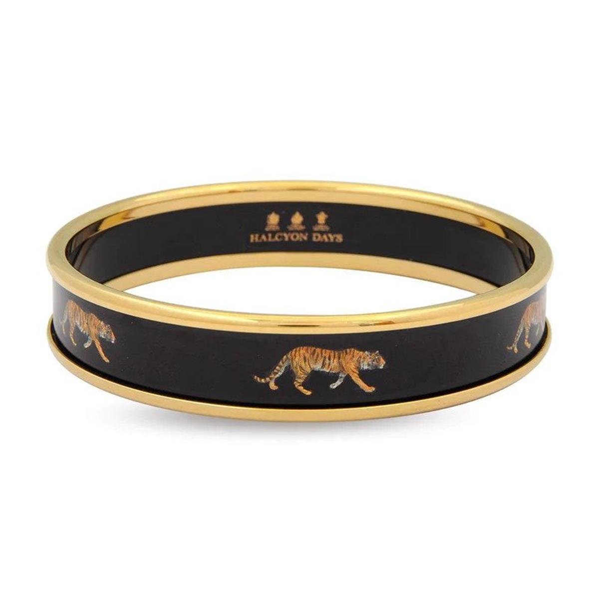 Design of LuxuryHALCYON DAYSPBMWT0210GSHALCYON DAYS 1cm MW Tiger - Black - Gold - Small Bangle