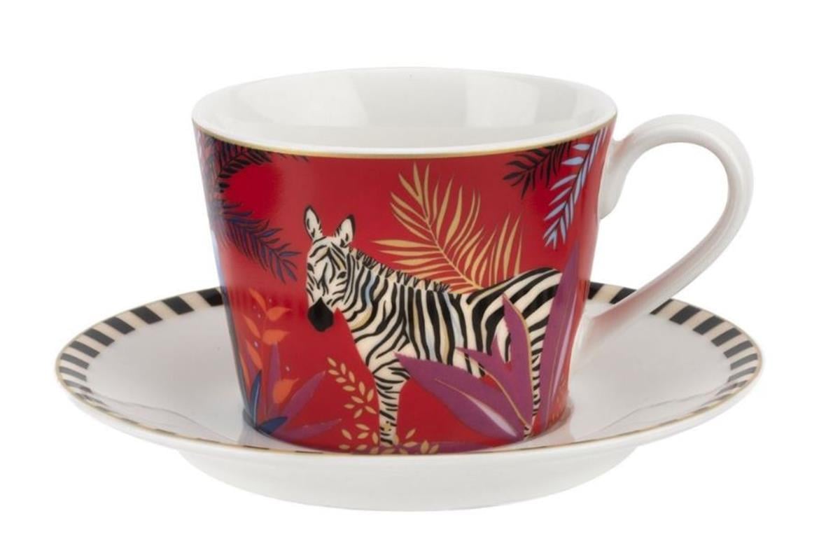 Design of LuxuryPORTMEIRIONRW.SMTZ.78924-XGTAHITI ÇAY FINCAN + TABAĞI - ZEBRA