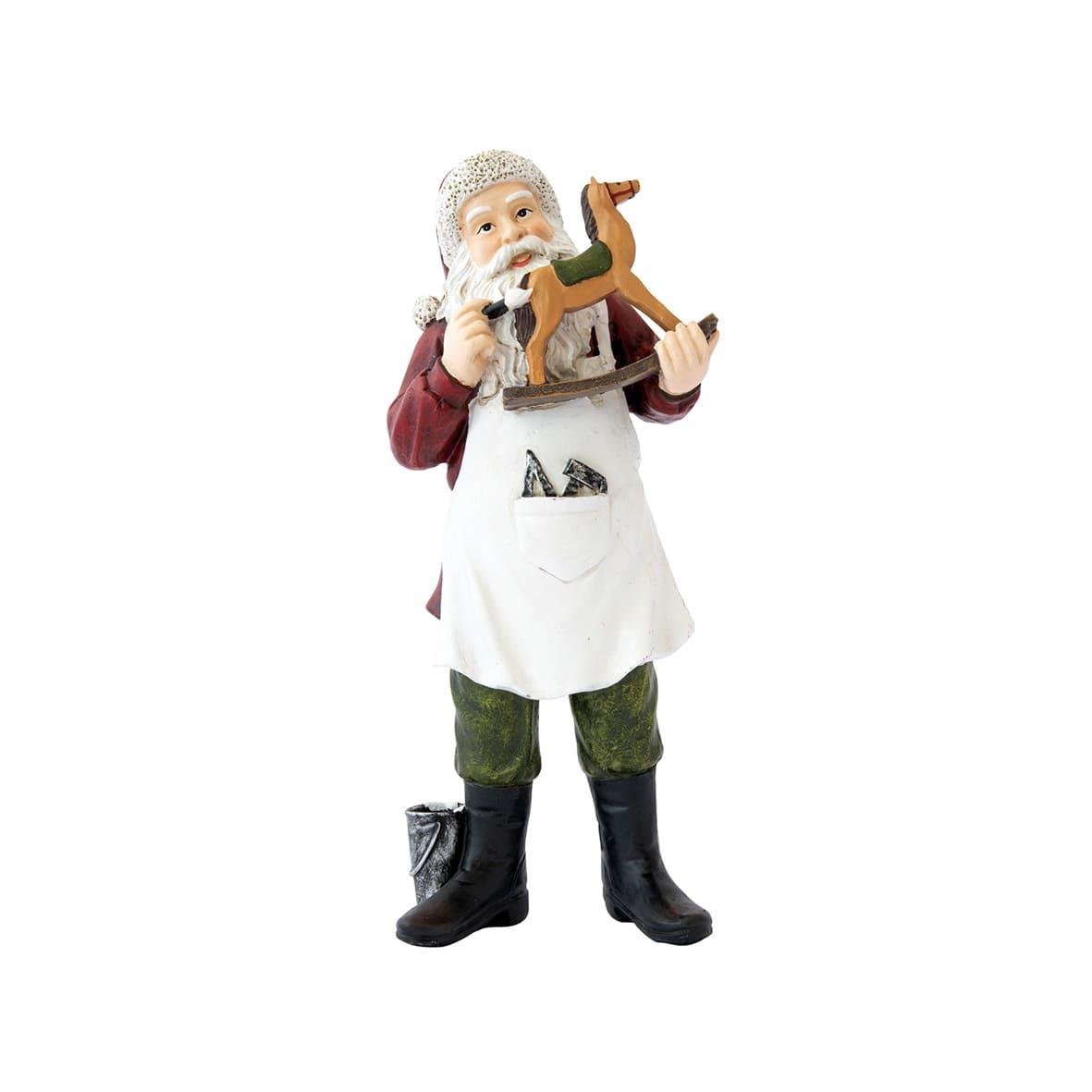 Design of LuxuryEASY LİFE2803 CHFIEasy Life Christmas Figurines Sallanan Atlı Noel Baba Heykelciği