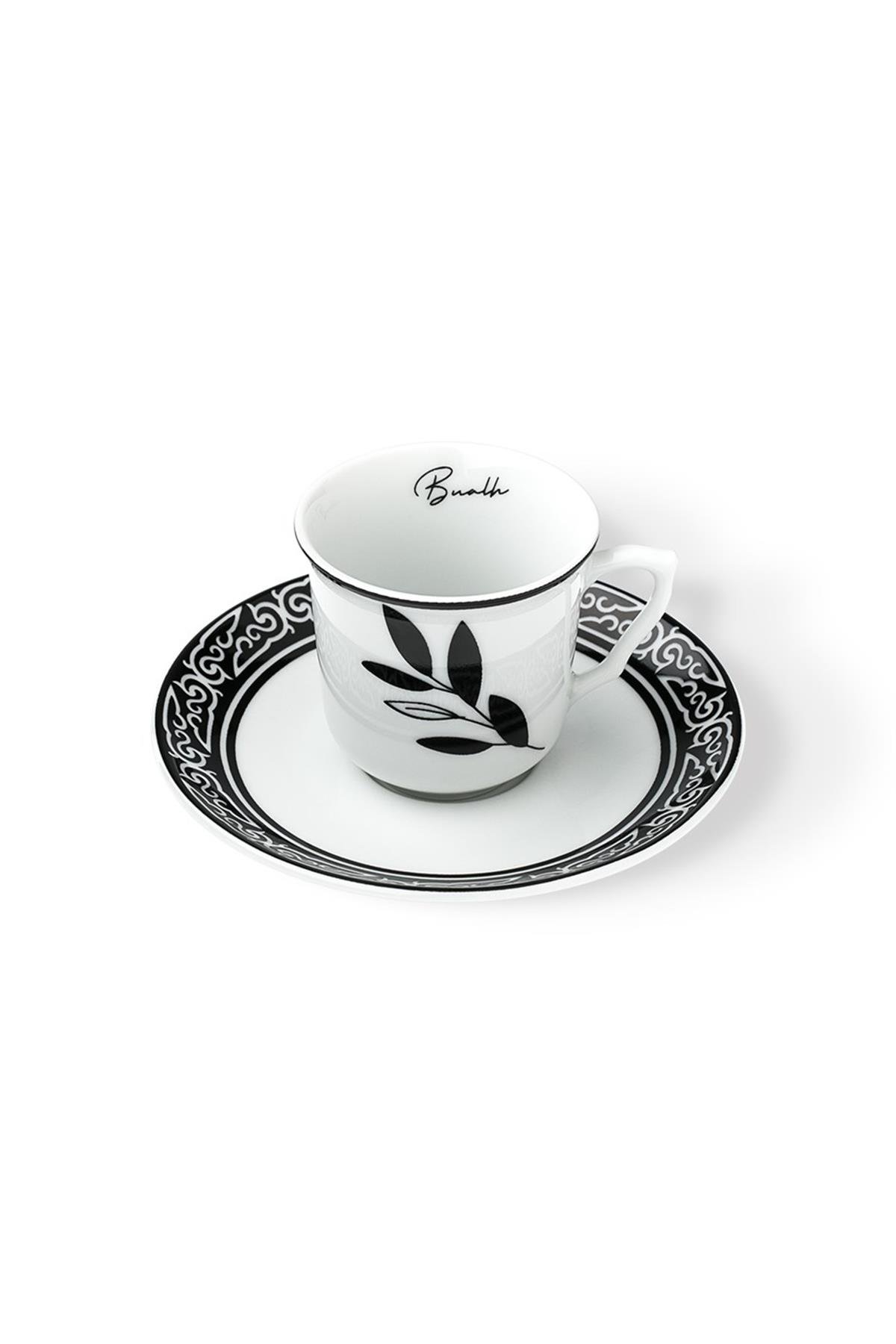 Design of LuxuryBUALH28254210085BUALH BU21008E Busel Porselen 2'li Kahve Fincanı Seti