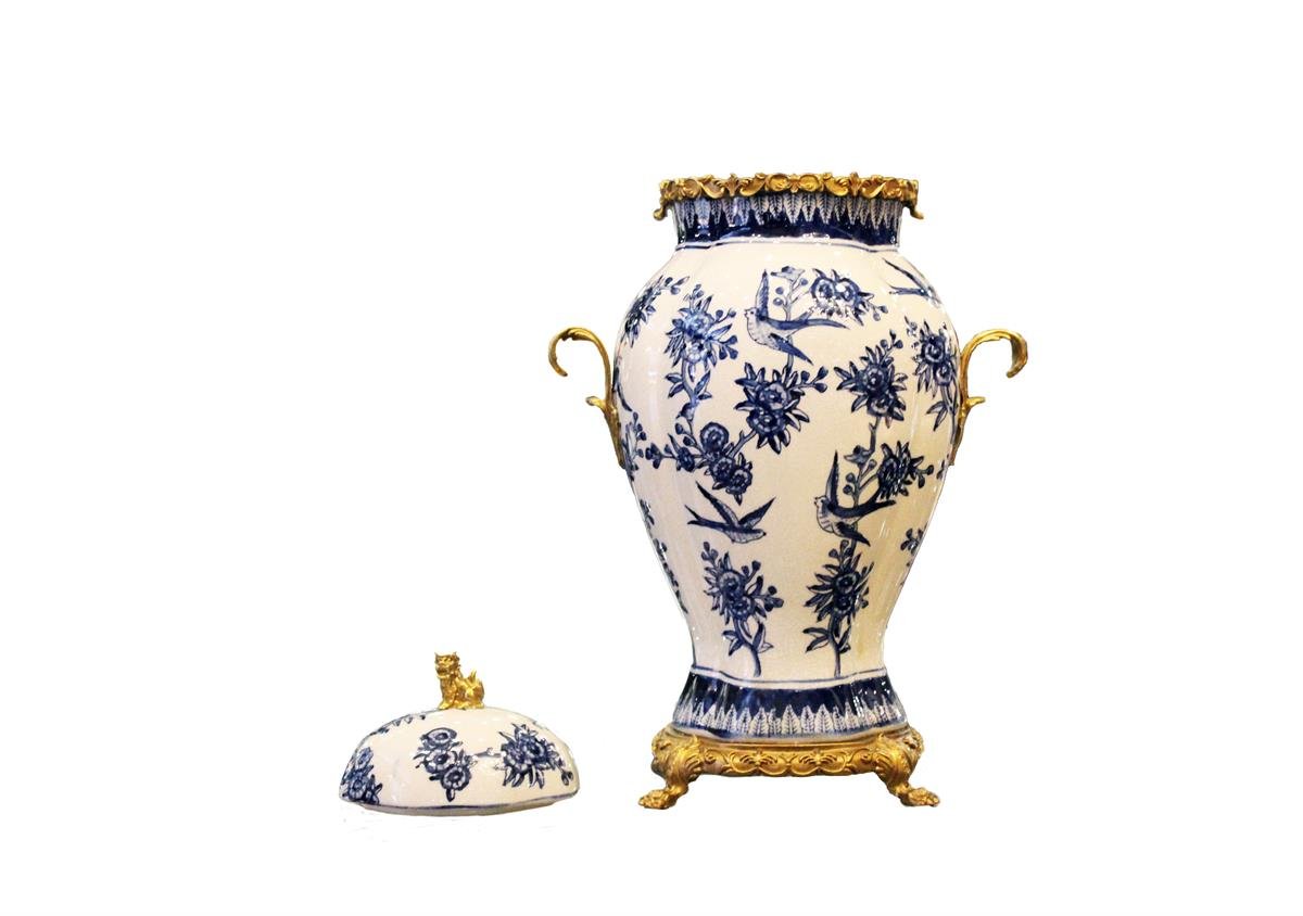 Design of LuxuryDESIGN OF LUXURYM-0052441QD-CTL-019 ILITYA BLUE BLANC VAZO 18X17X44