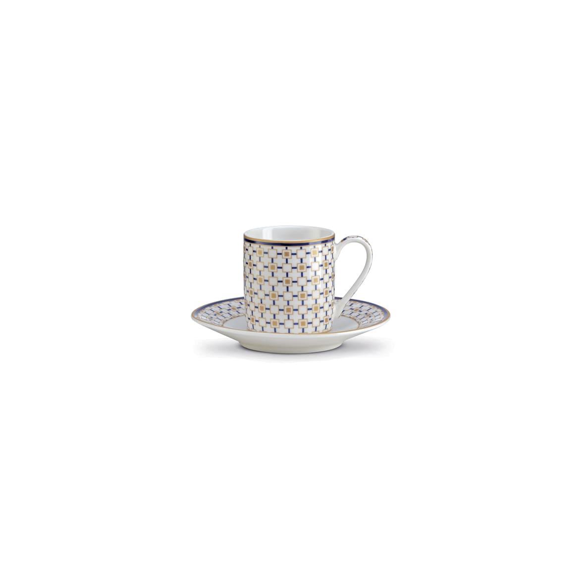 Design of LuxuryPOZZİ MİLANOPM0125 CHRLPozzi Milano Charles 2'li Porselen Kahve Fincanı 80 ml & Tabağı