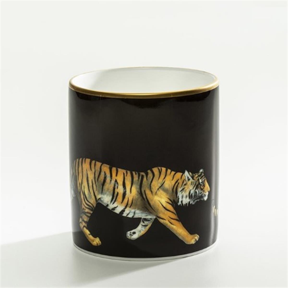 Design of LuxuryHALCYON DAYSBCMWT02PHGHALCYON DAYS MW - Tiger - Black - Gold - Pen Pot