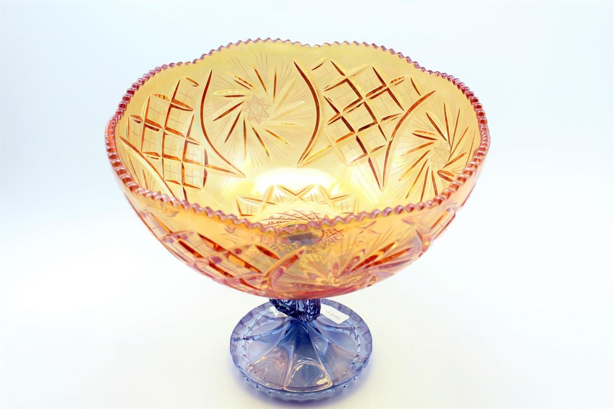 Design of LuxuryDESIGN OF LUXURYM-005660B.CRE-ART BLU AMBER BOWL
