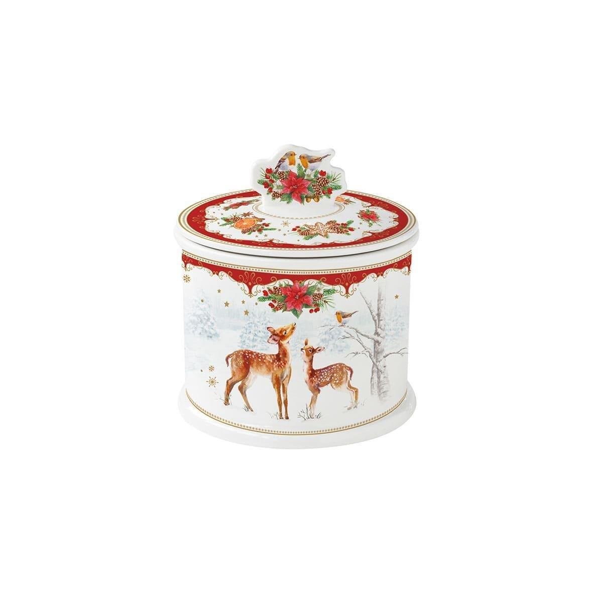 Design of LuxuryEASY LİFE1492 CMELEasy Life Christmas Melody Porselen Kurabiye Kavanozu Ø 14cm h:16cm