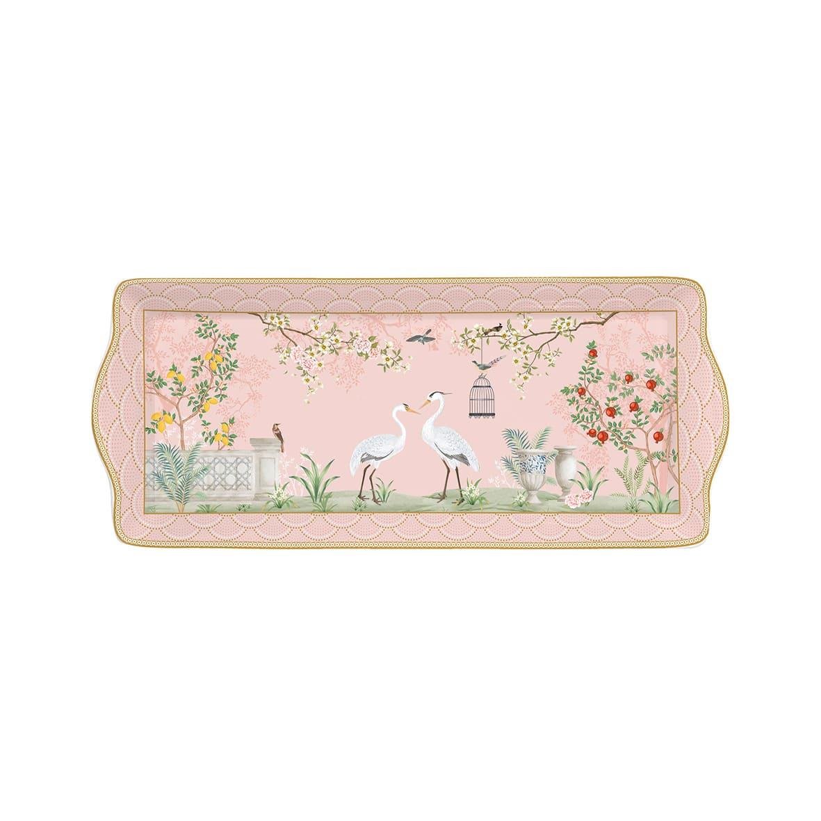 Design of LuxuryEASY LİFE1109 JARREasy Life Jardin de Reves Porselen Kek Servis 35 cm x 15 cm
