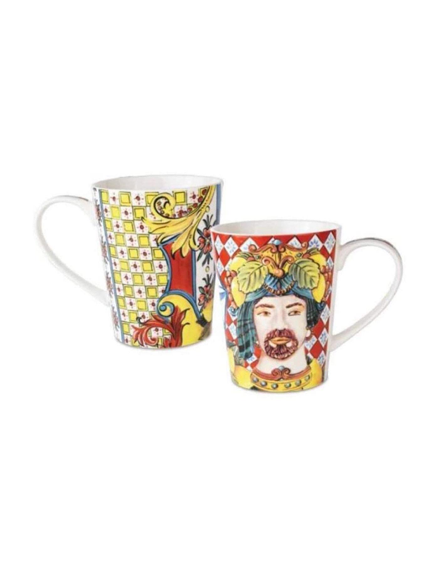 Design of LuxuryBACI MİLANOBMMUG.BRM03KIRMIZI BAROK  KADIN YÜZLÜ KUPA | designofluxury.com.tr KIRMIZI BAROK  KADIN YÜZLÜ KUPA